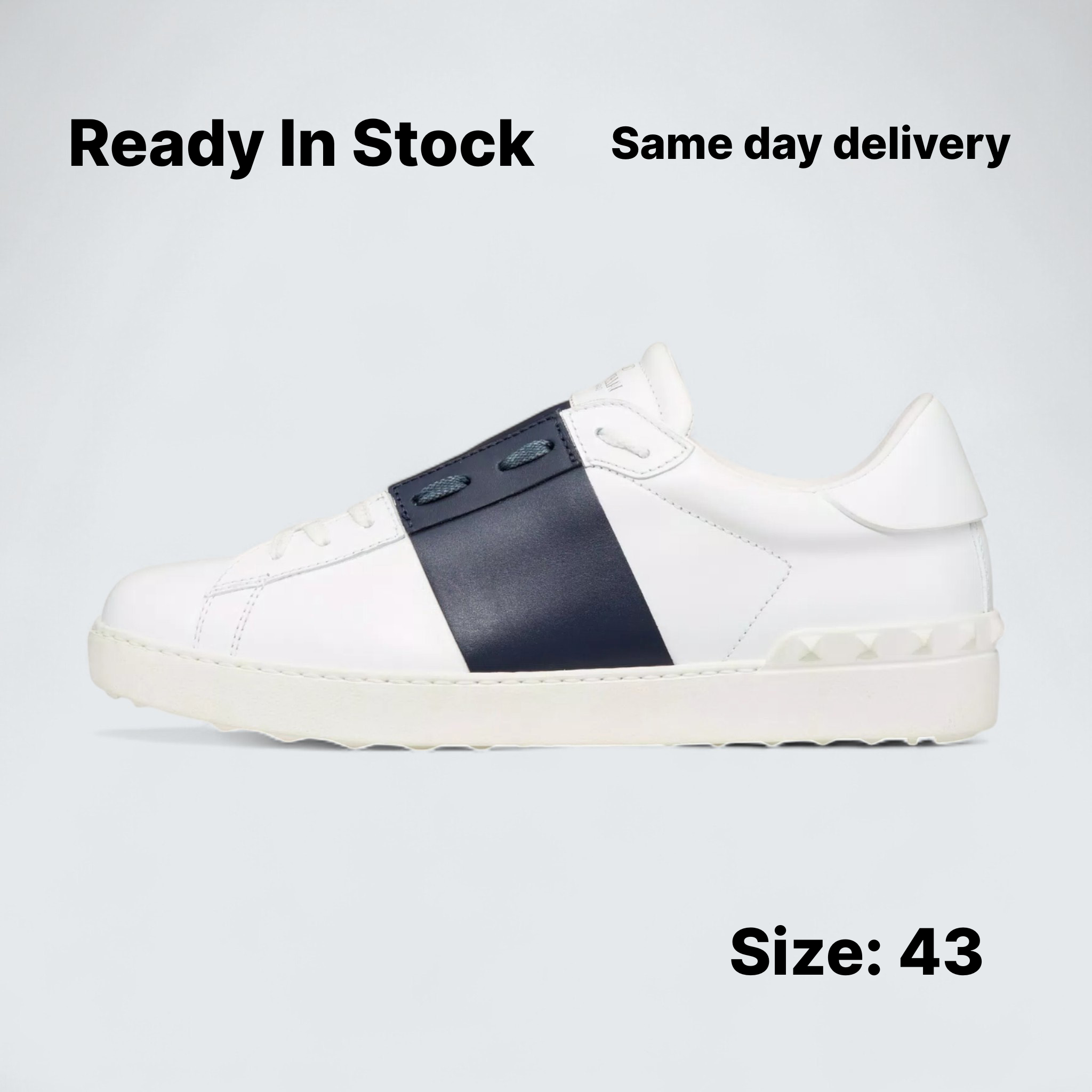 Valentino Garavani Open Sneaker 'White/Marine'