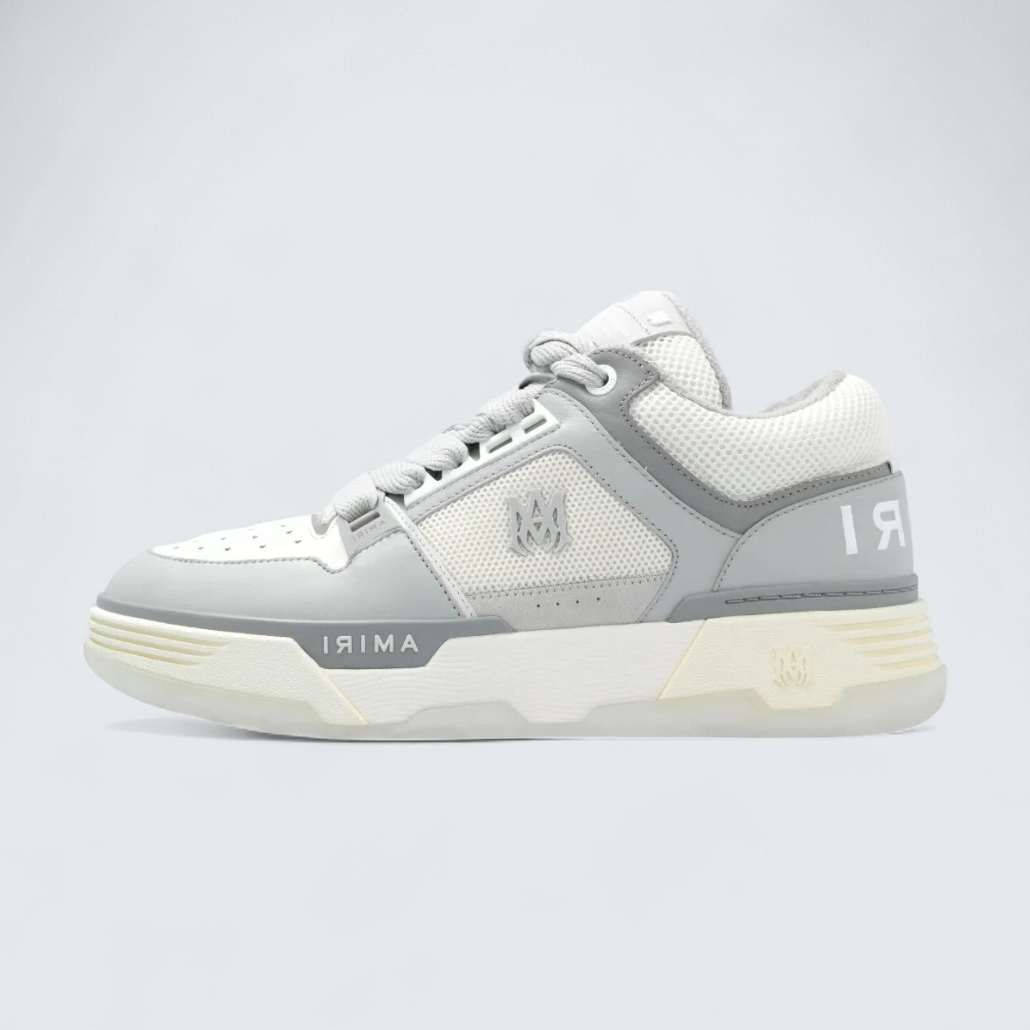 MA-1 Panelled Leather 'Grey/Cool Grey/Cream White'