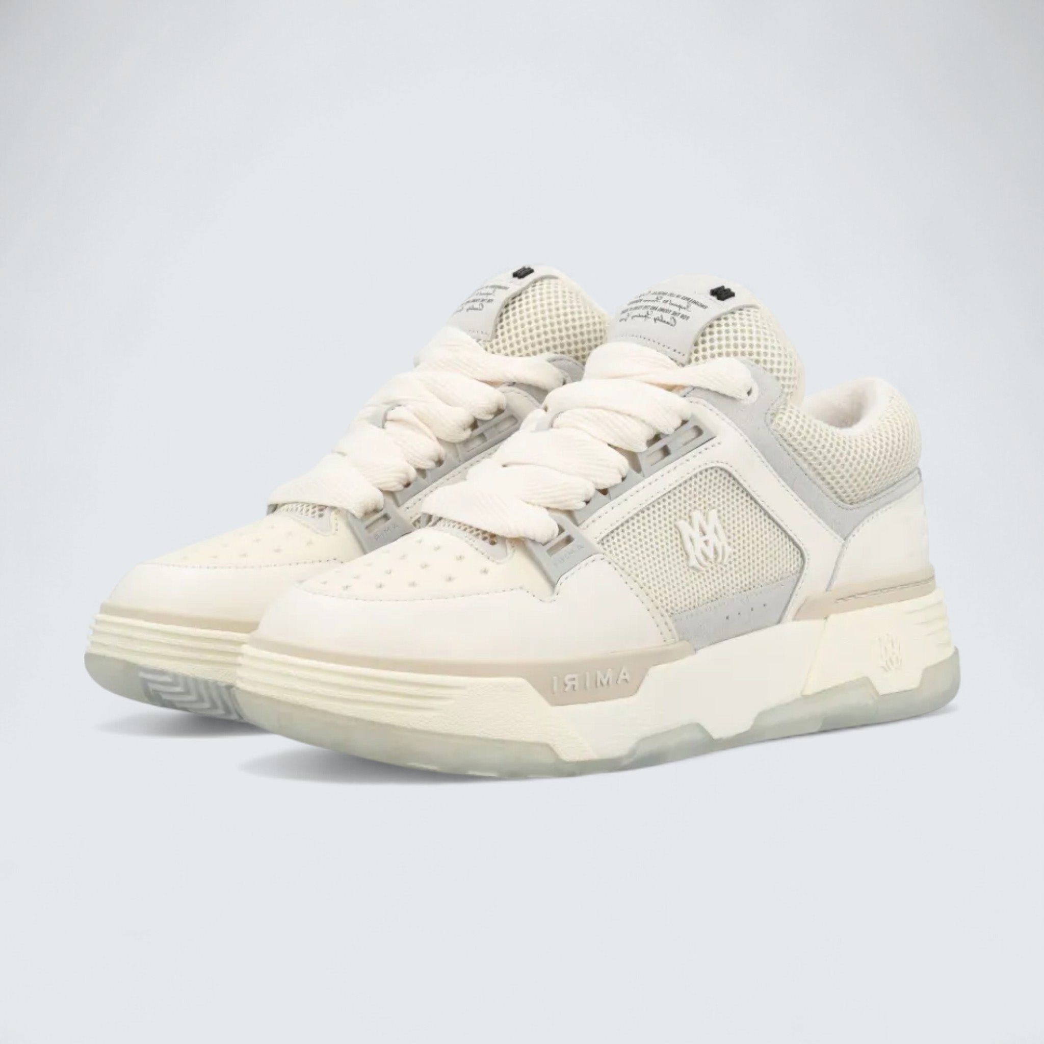 MA-1 Panelled Leather 'White/Light Grey/Light Beige'