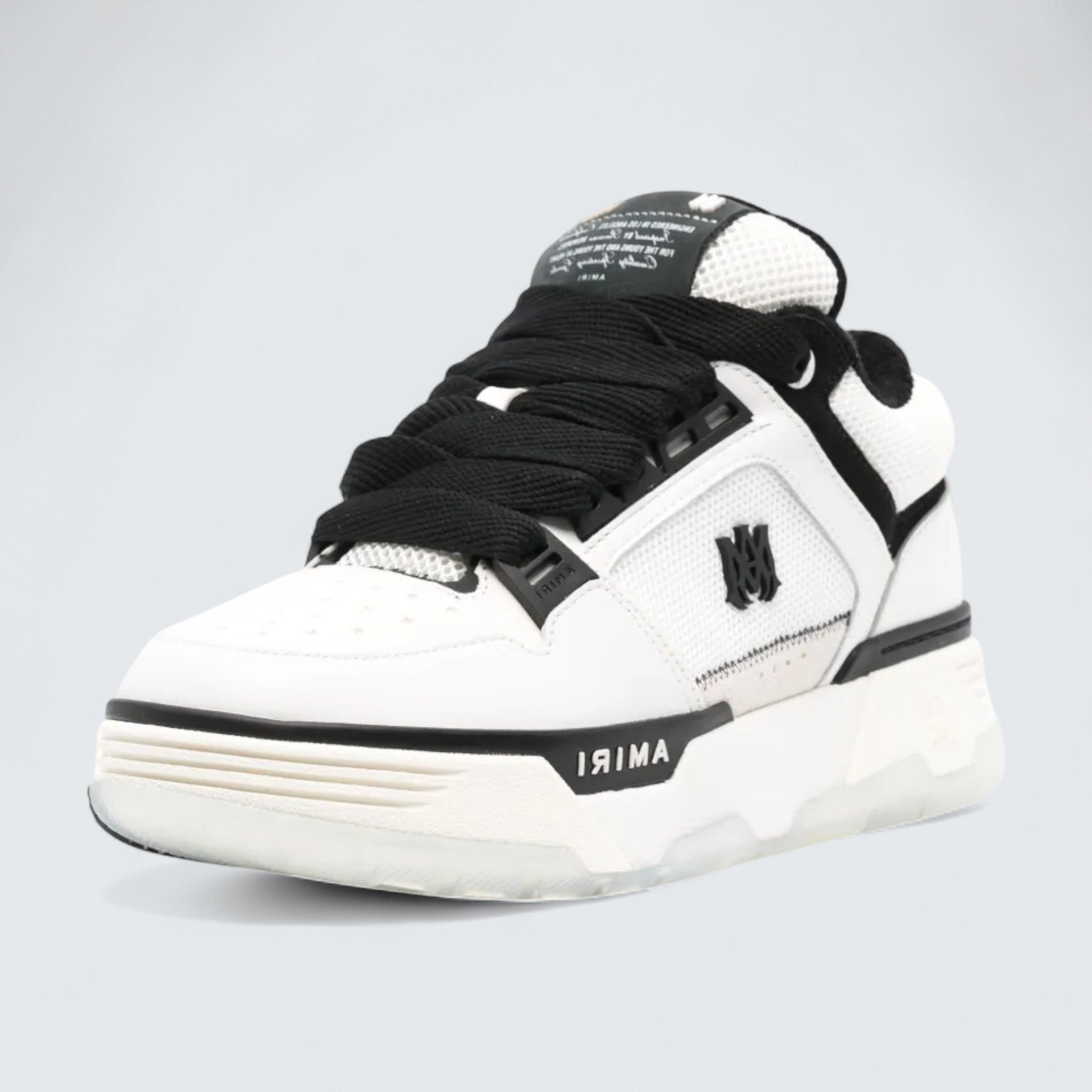 MA-1 Panelled Leather 'White/Black'