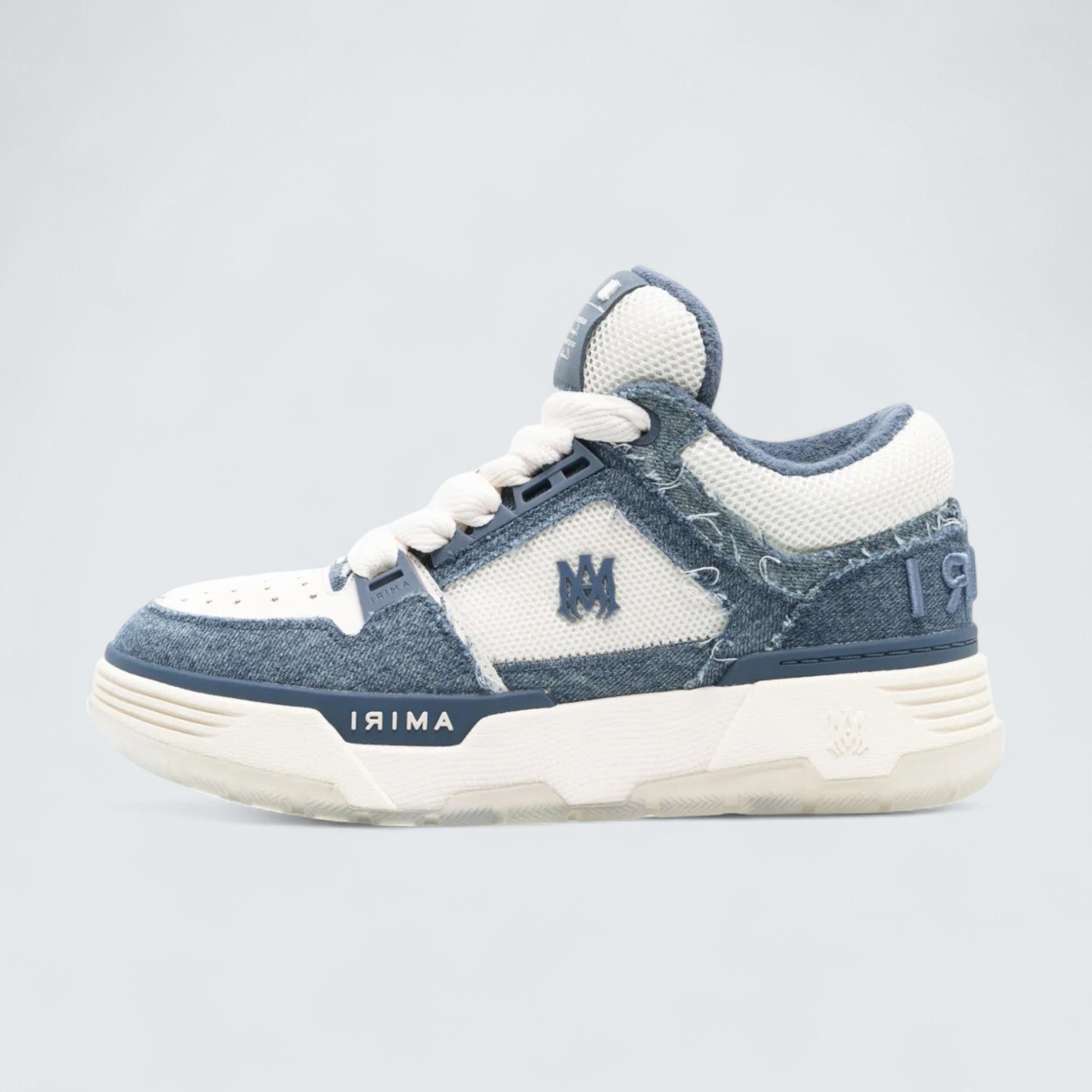 MA-1 Panelled Leather 'Jeans Blue/White'