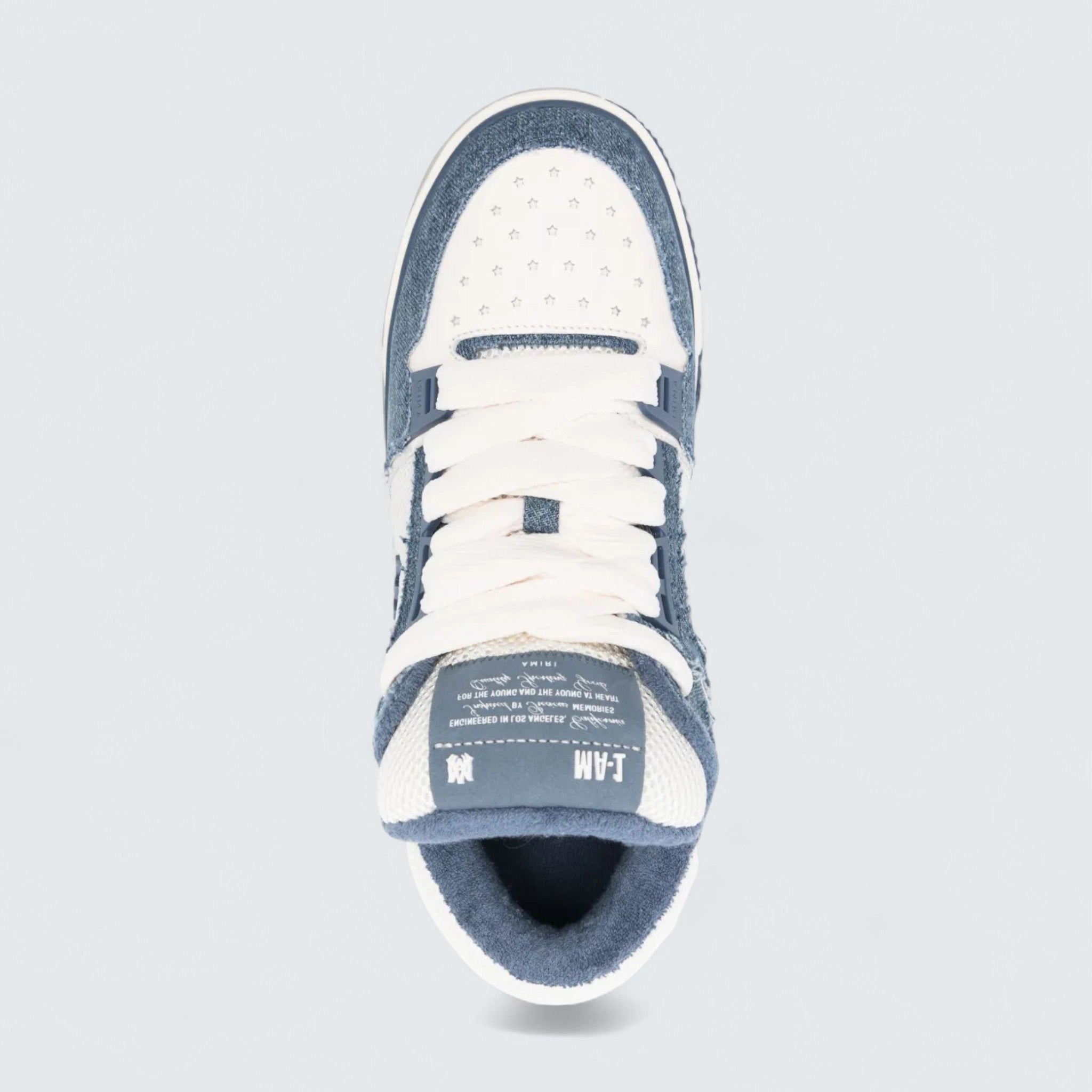 MA-1 Panelled Leather 'Jeans Blue/White'