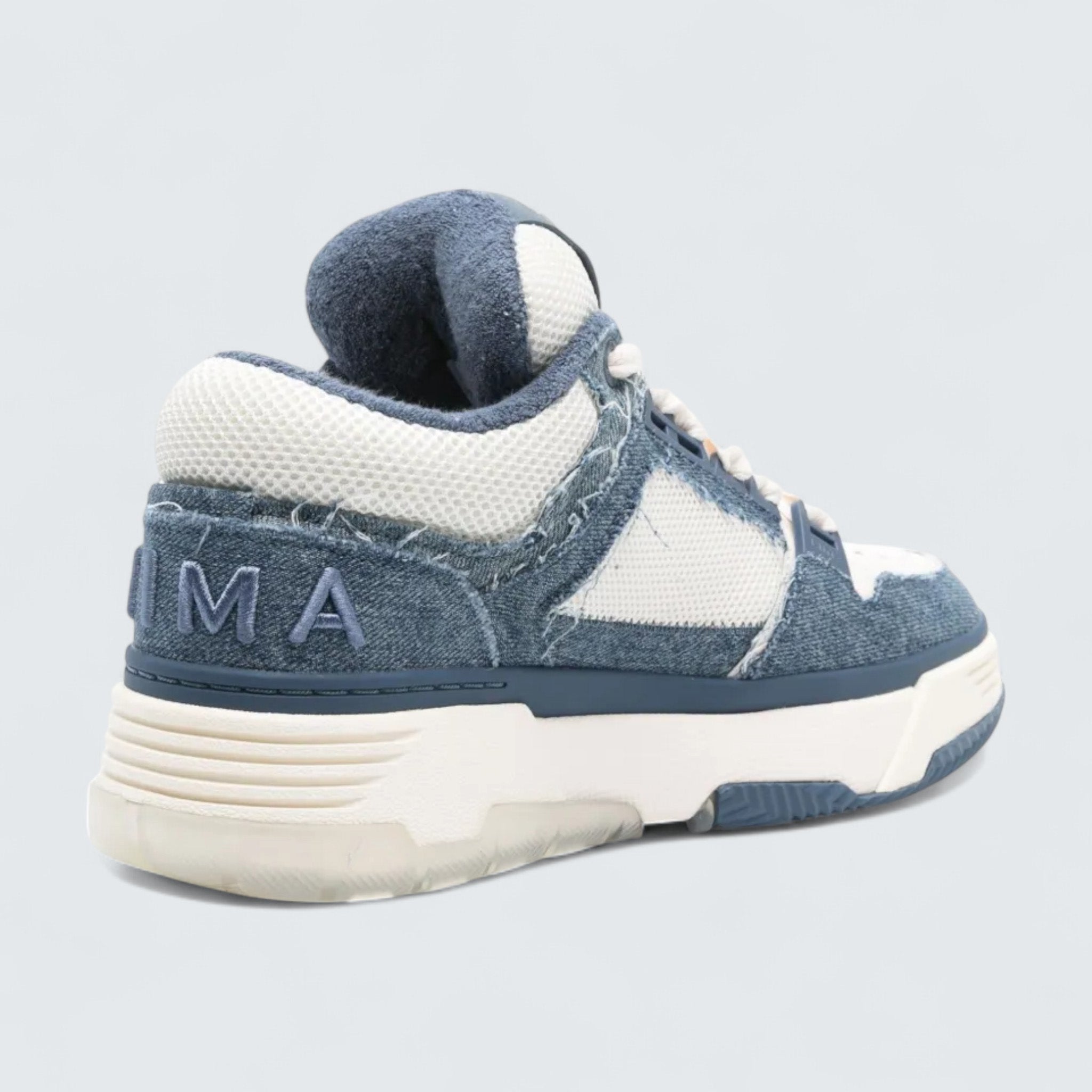 MA-1 Panelled Leather 'Jeans Blue/White'