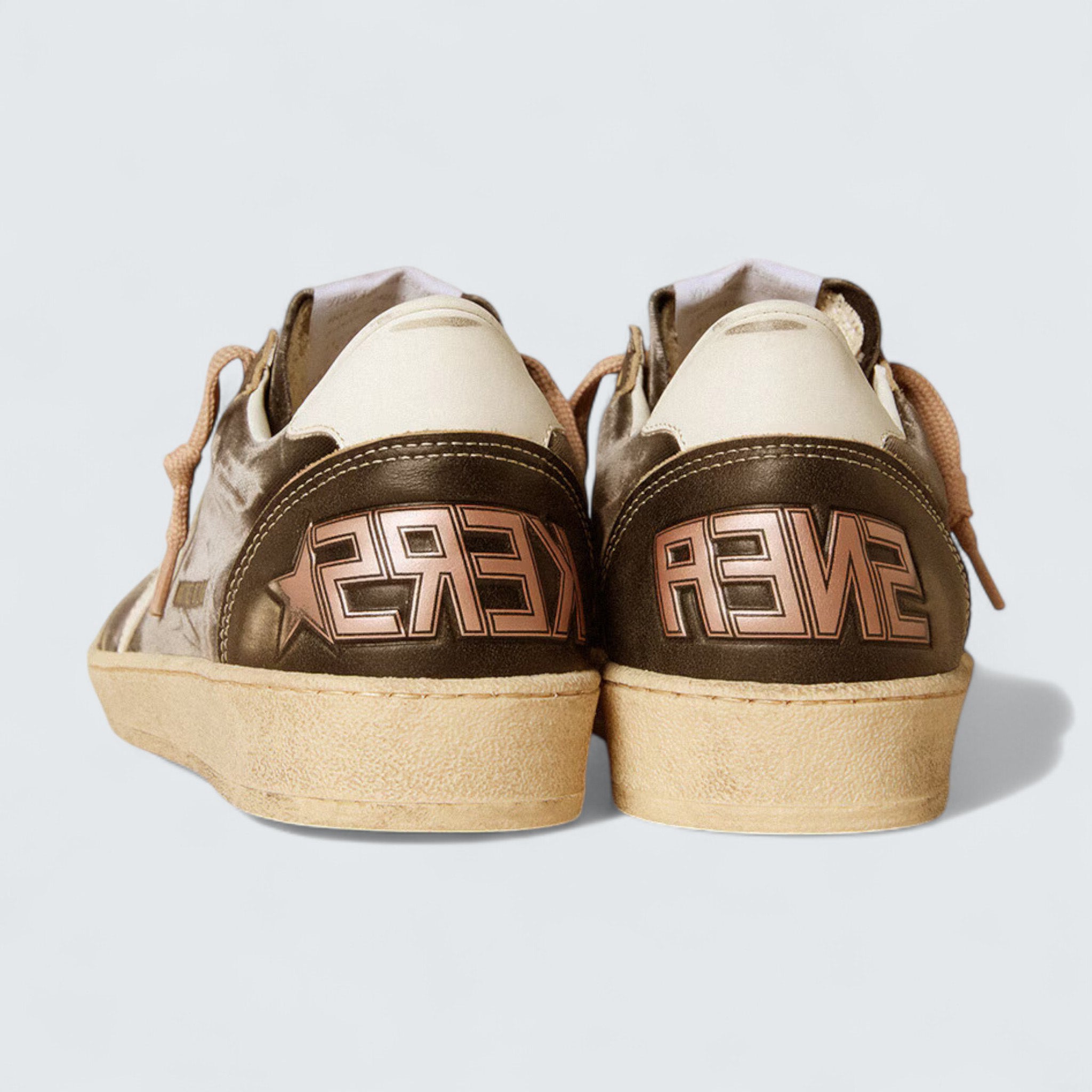 Ball Star LTD 'Black Velvet with White Leather Star and Heel Tab'