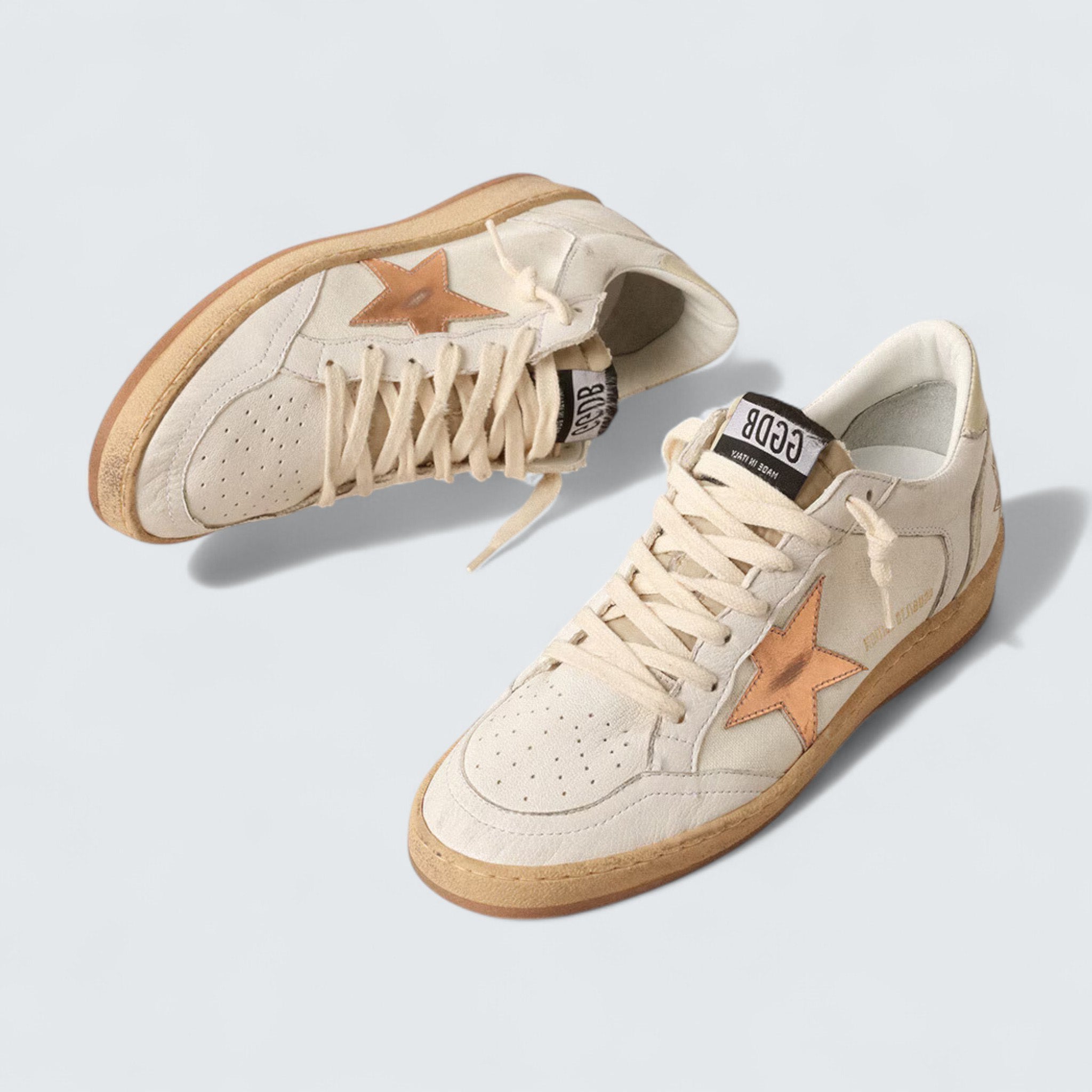 Ball Star LTD 'Canvas and Nappa with Bronze Metallic Leather Star'