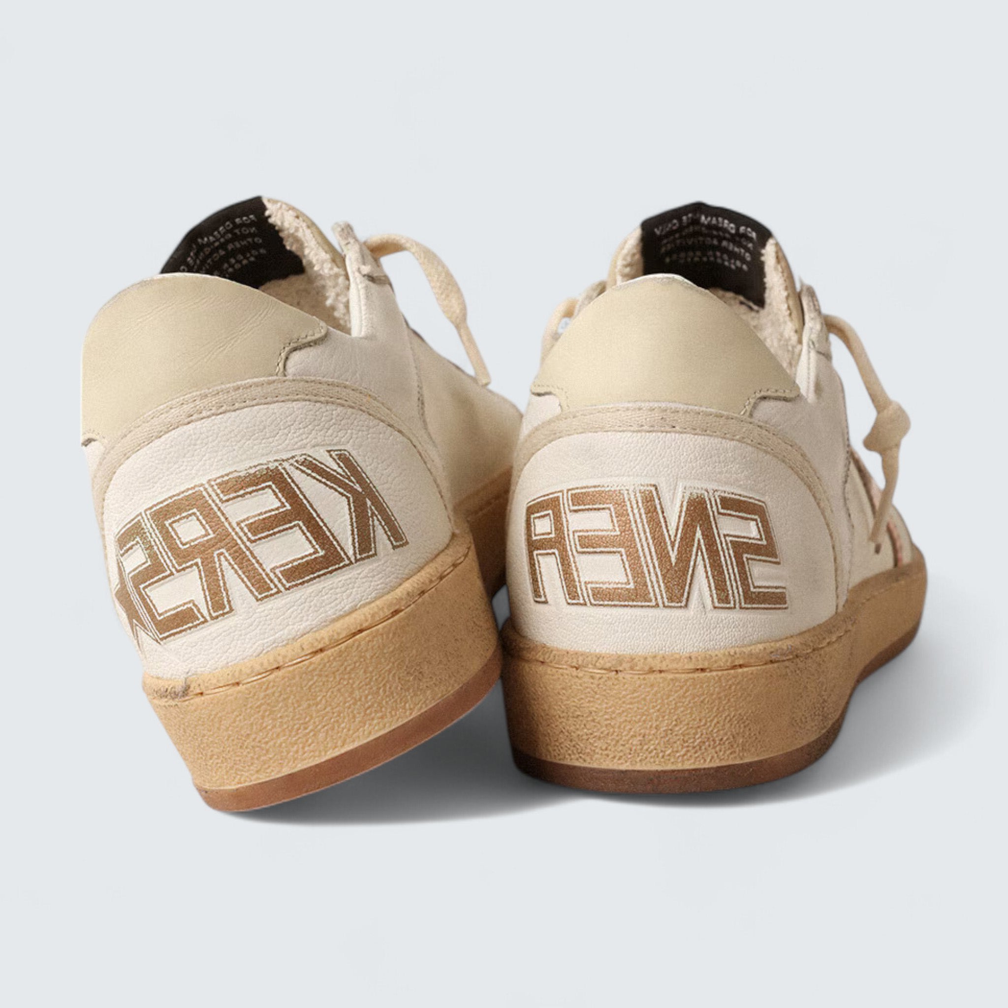 Ball Star LTD 'Canvas and Nappa with Bronze Metallic Leather Star'