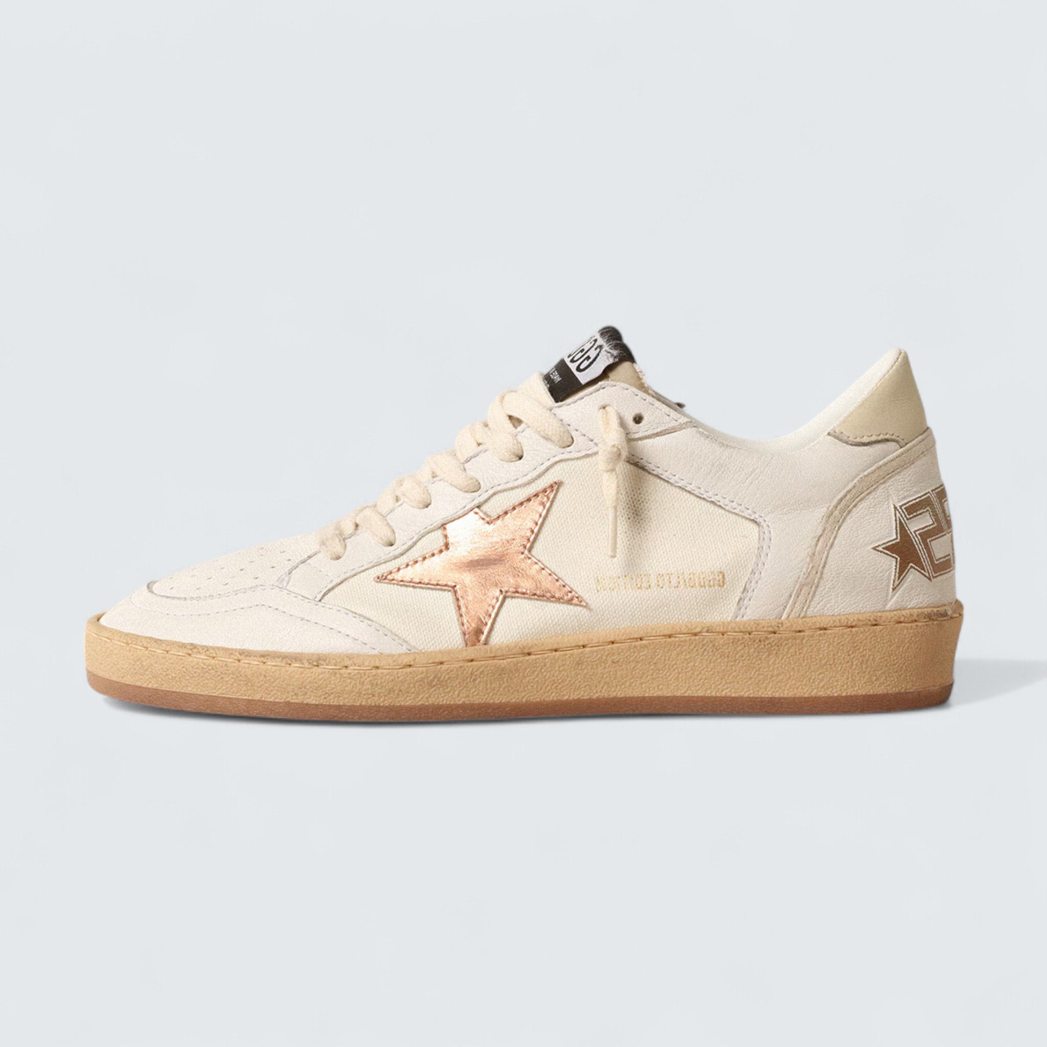 Ball Star LTD 'Canvas and Nappa with Bronze Metallic Leather Star'