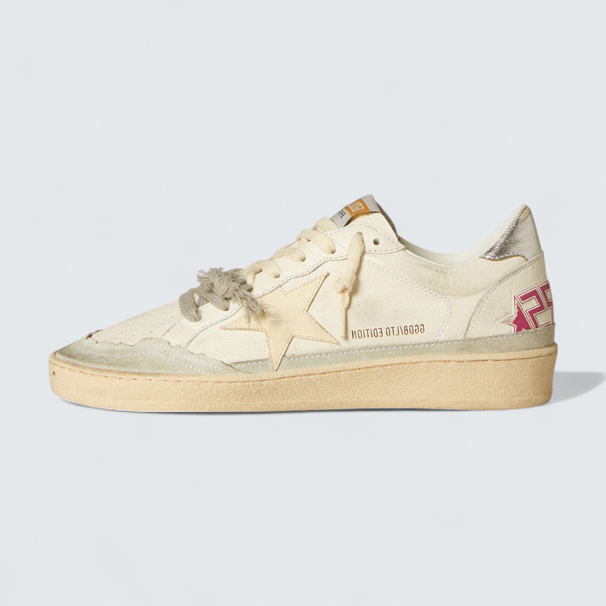Ball Star LTD 'Nappa Leather with Leather Star and Metallic Leather Heel Tab'
