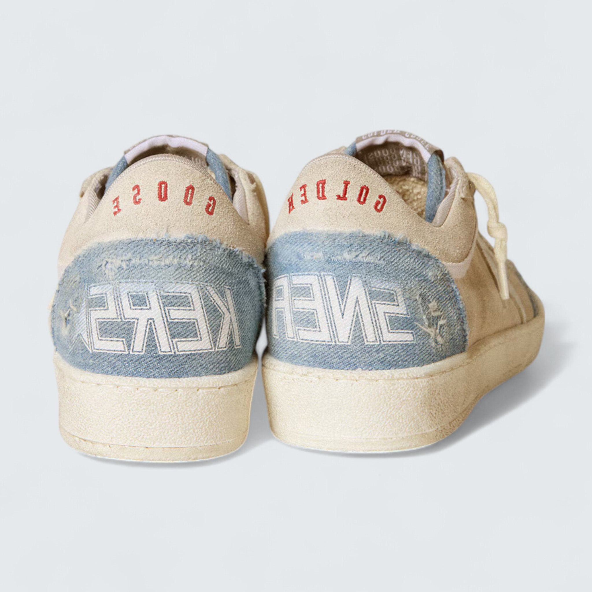 Ball Star LTD 'Suede with Metallic Leather Star and Denim Inserts'