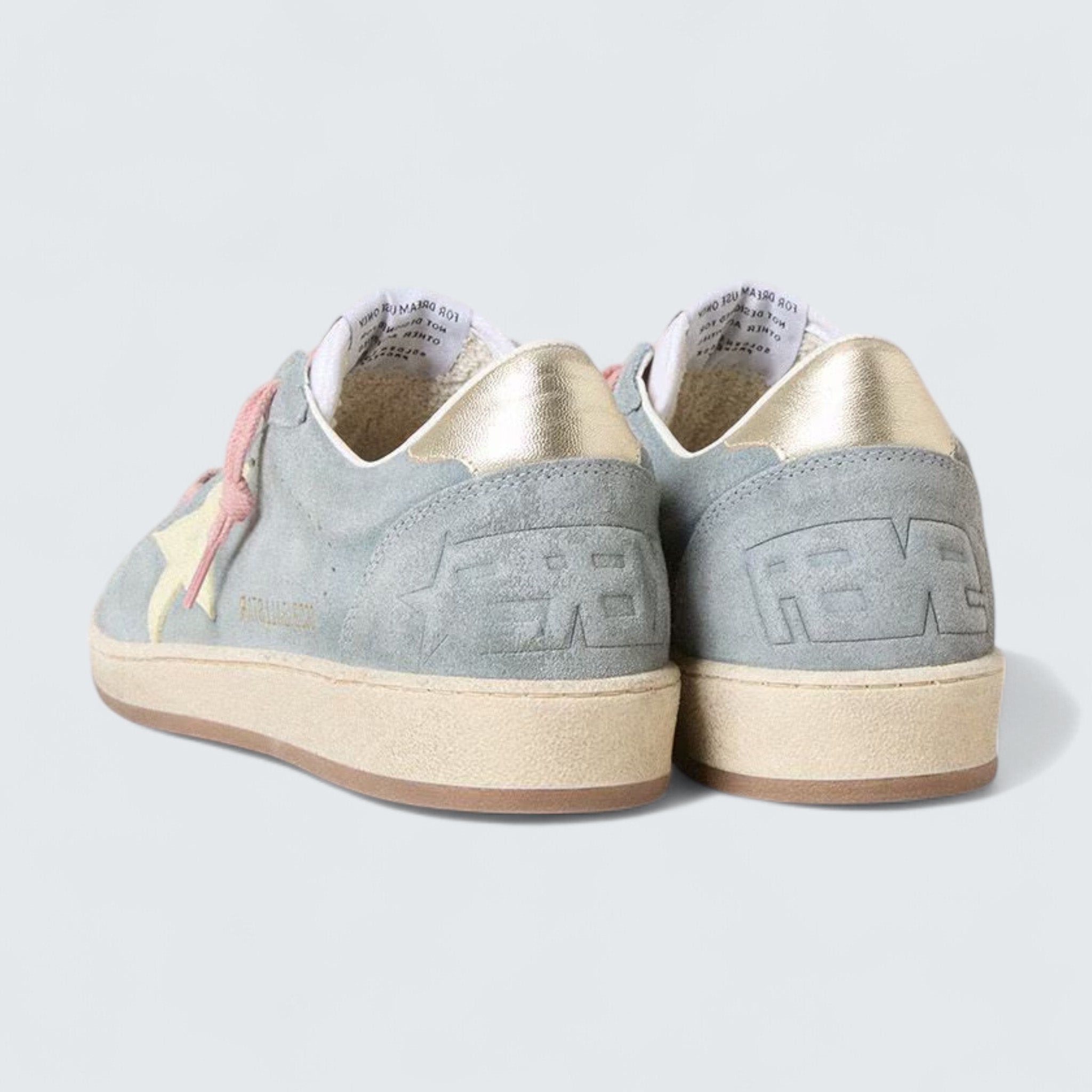 Ball Star 'Powder-Blue Suede with Cream-Colored Leather Star'