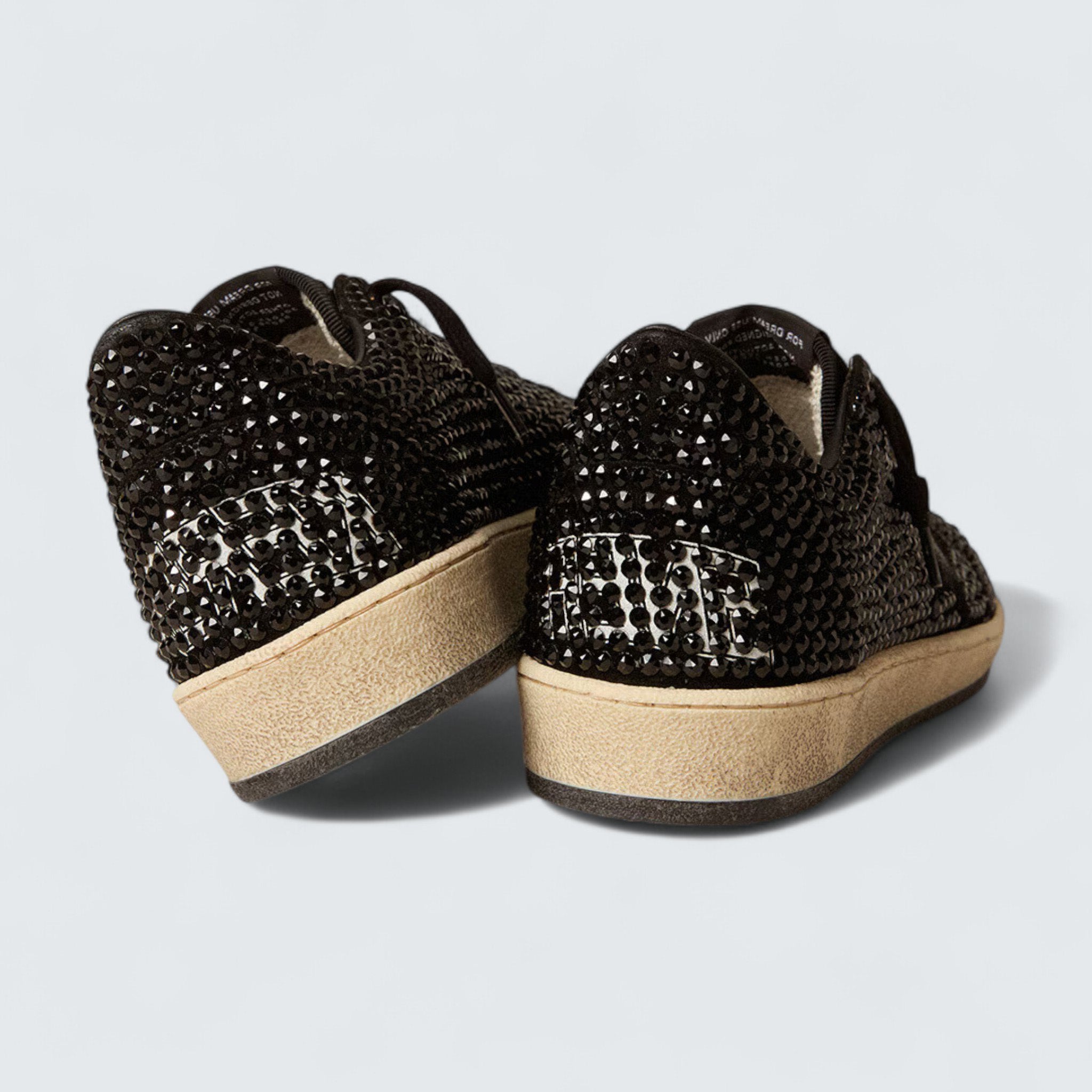 Ball Star 'Suede with Black Swarovski Crystals and Black Suede Star'