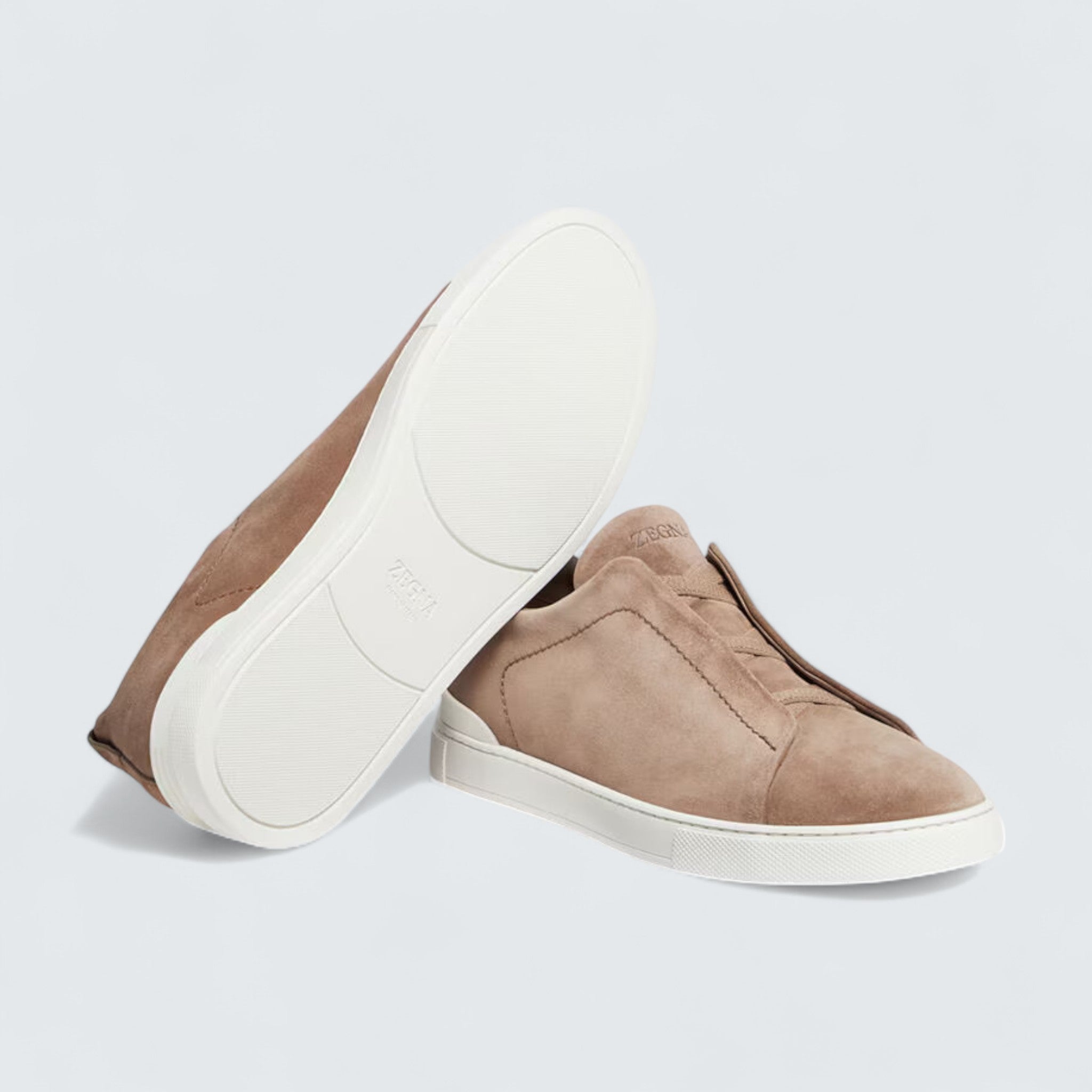 Beige Suede Triple Stitch™ Sneakers