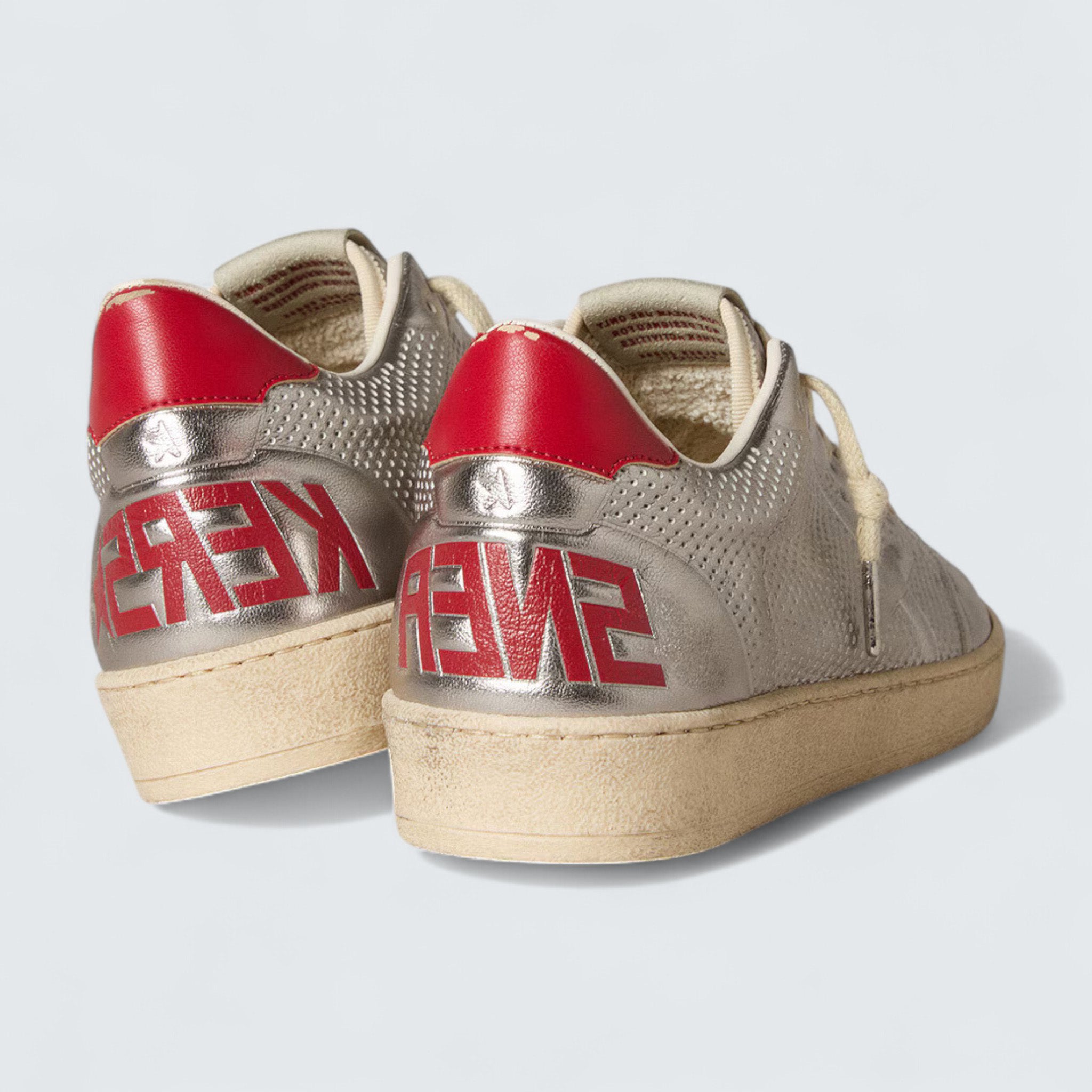 Bio-based Ball Star 'Metallic Silver with Silver Star and Red Heel Tab'