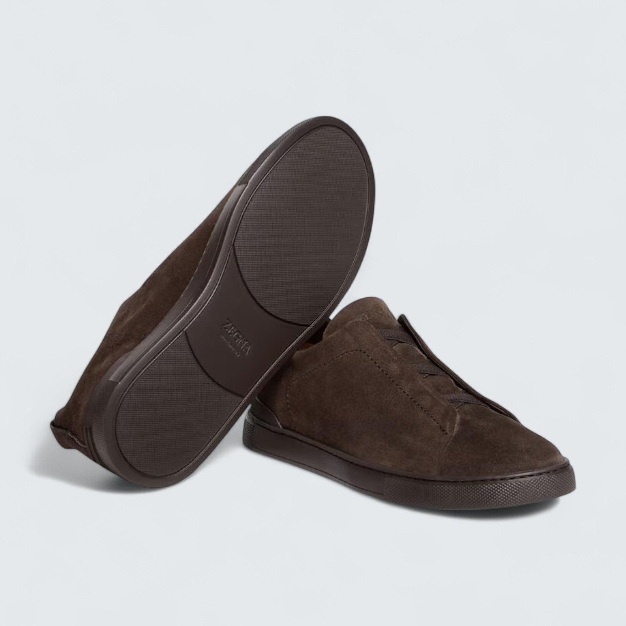 Brown Suede Triple Stitch™ Sneakers