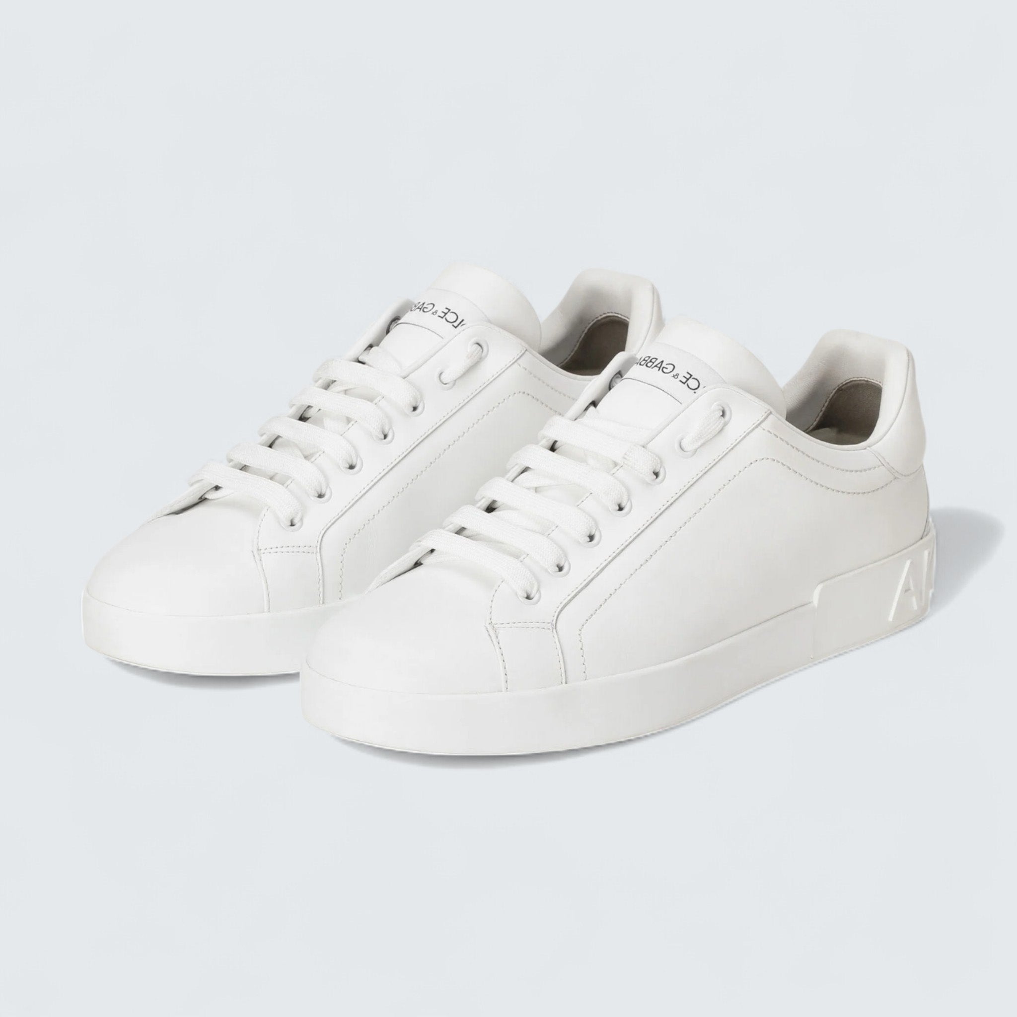 D&G Calfskin Portofino Sneakers 'White'