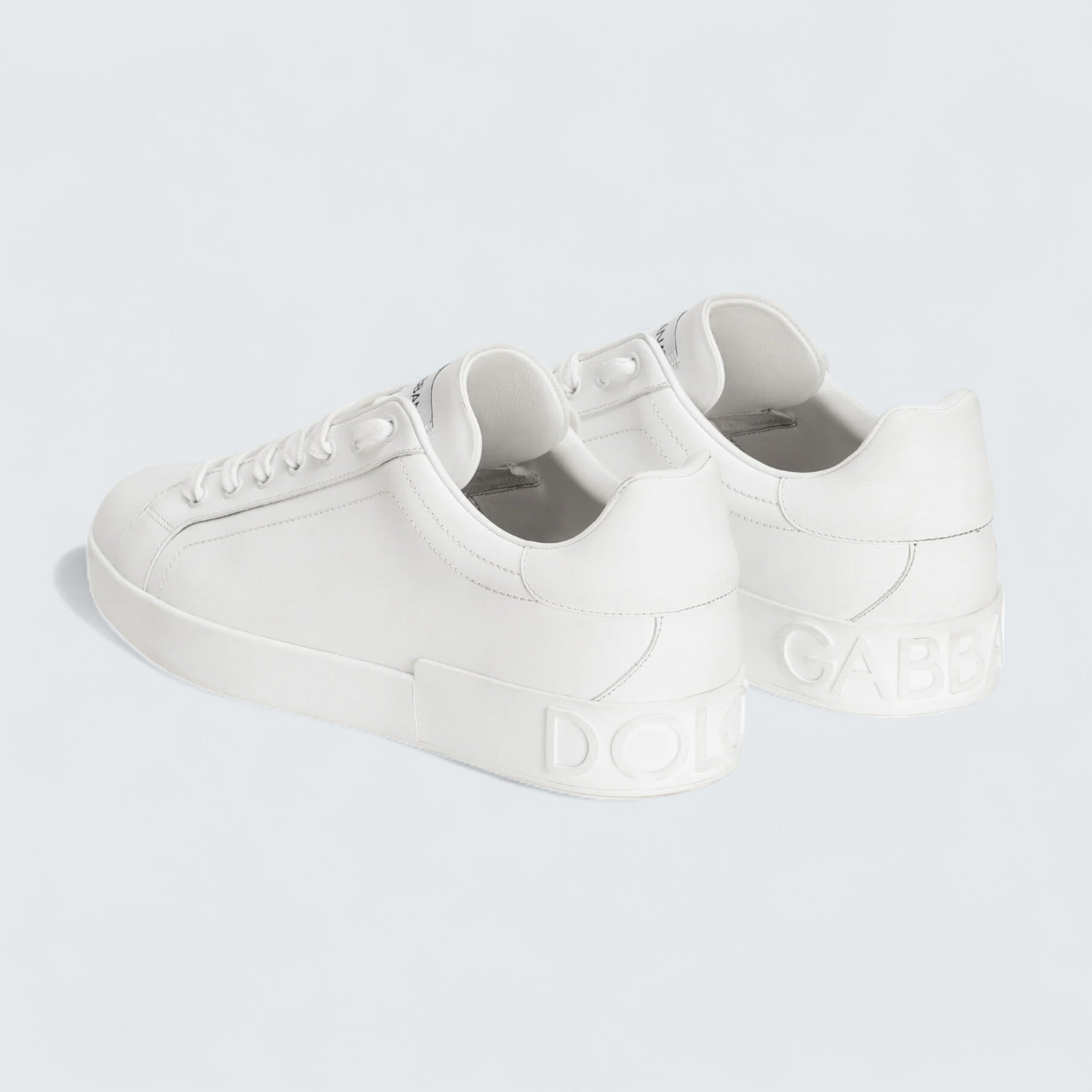 D&G Calfskin Portofino Sneakers 'White'