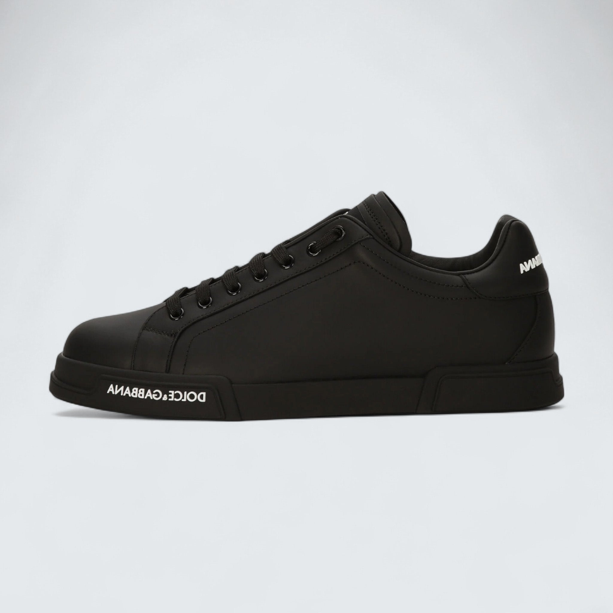 D&G Calfskin Nappa Portofino Sneakers 'Black'