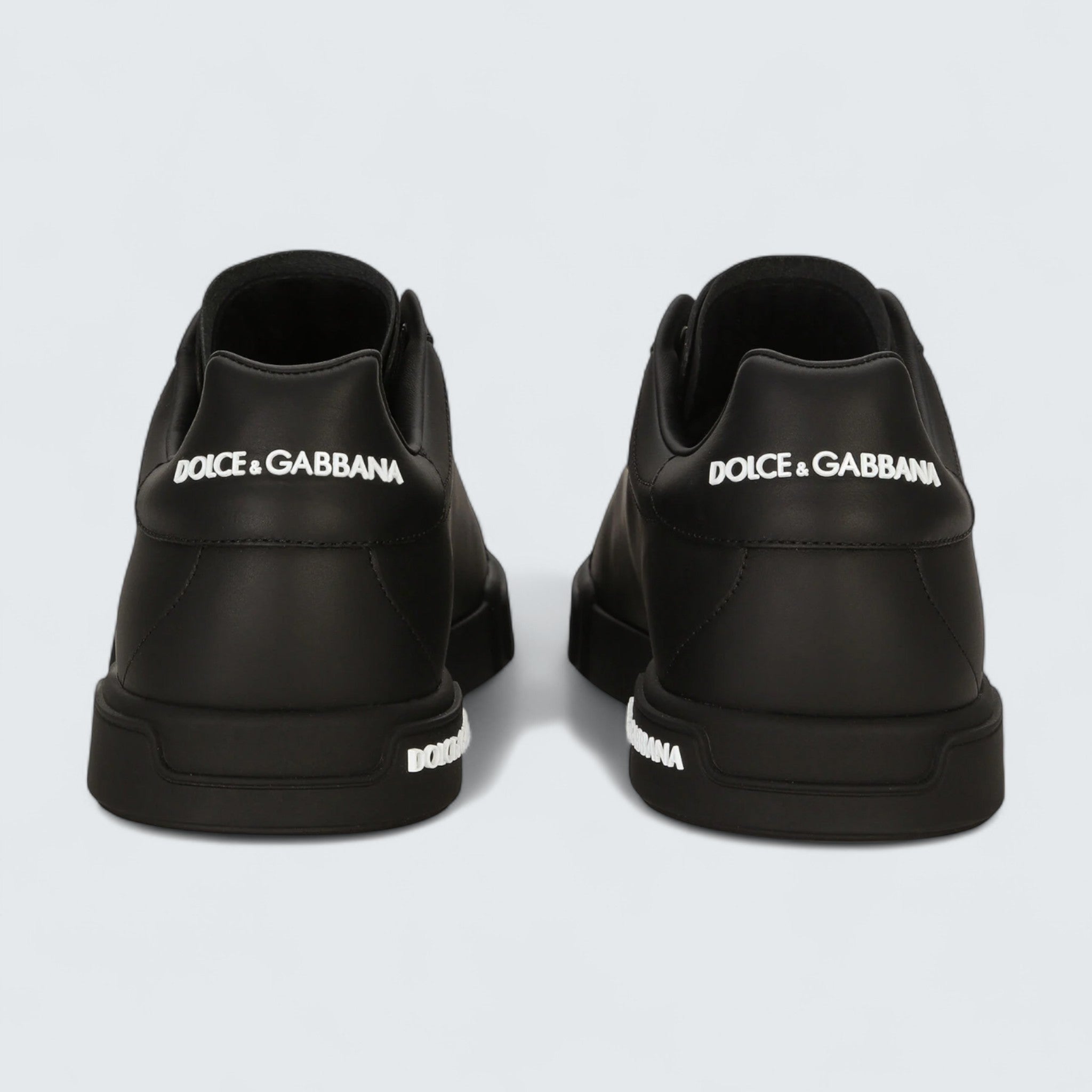 D&G Calfskin Nappa Portofino Sneakers 'Black'