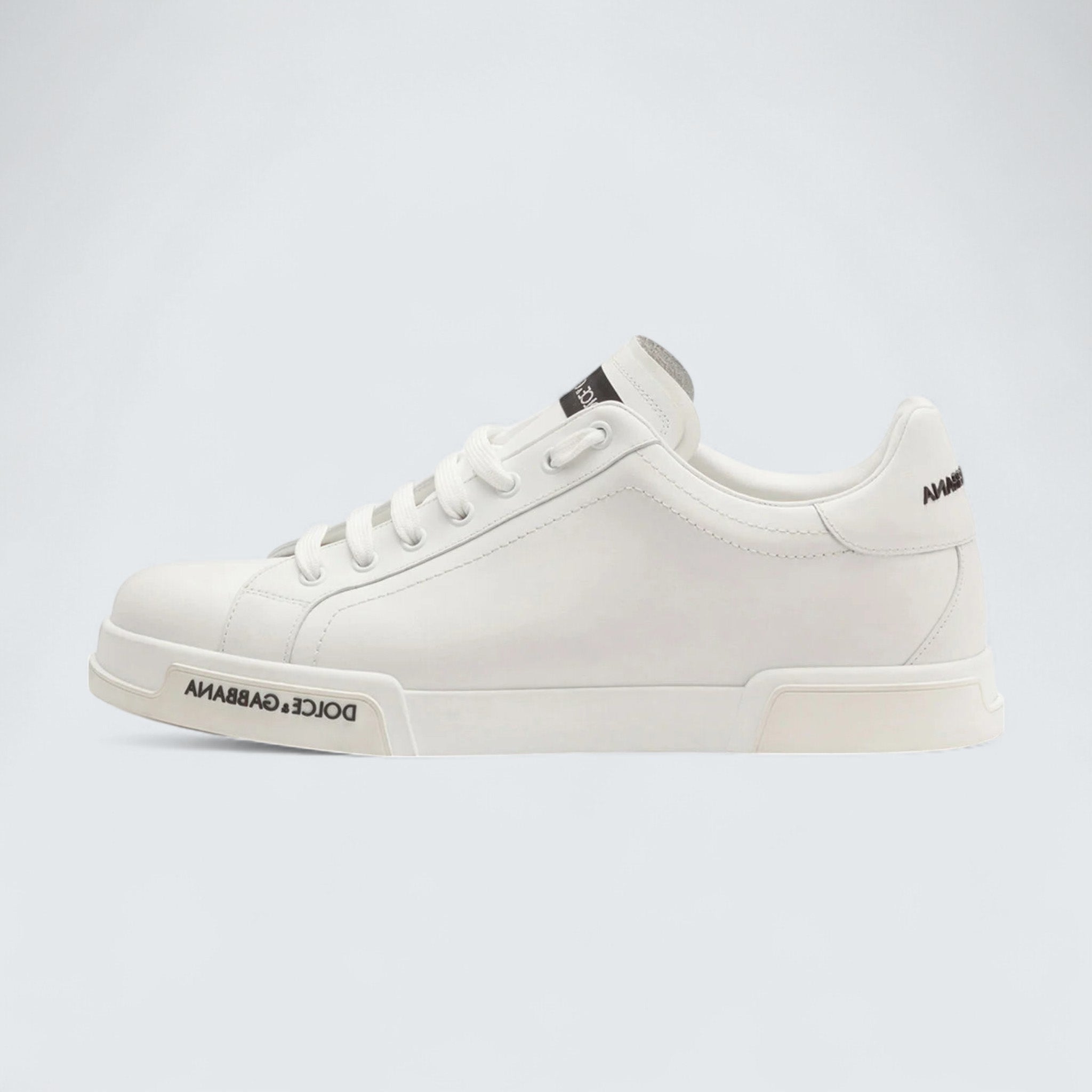 D&G Calfskin Nappa Portofino Sneakers 'White'