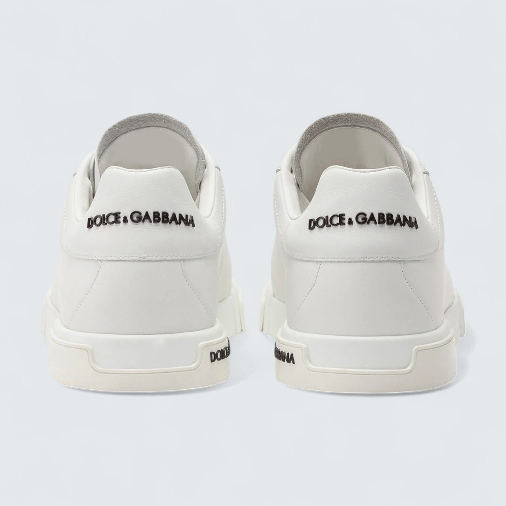 D&G Calfskin Nappa Portofino Sneakers 'White'