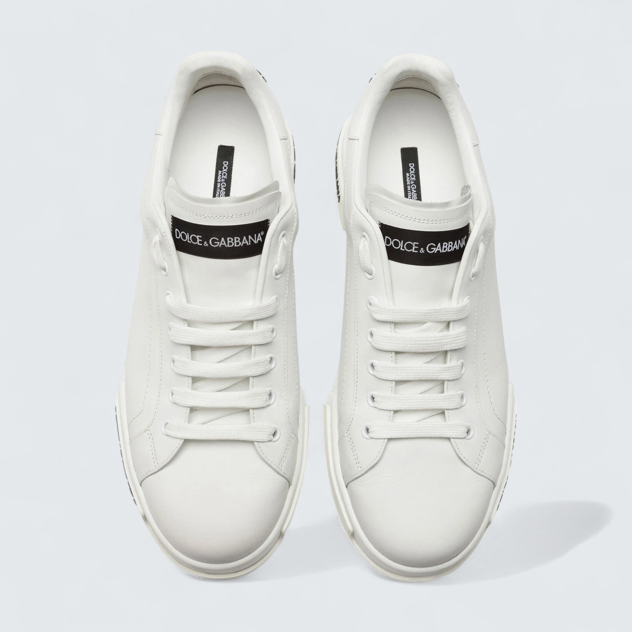 D&G Calfskin Nappa Portofino Sneakers 'White'