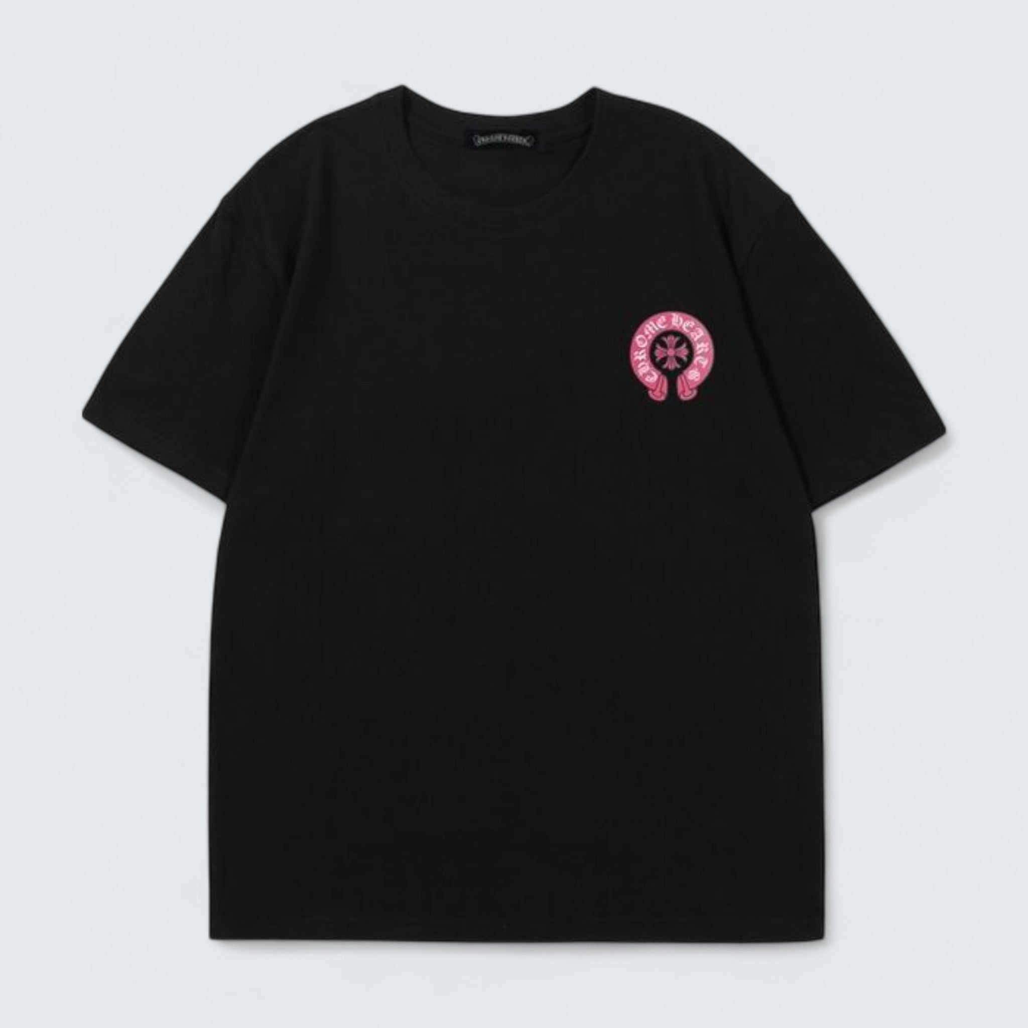 Tee with Pink Horseshoe Logo