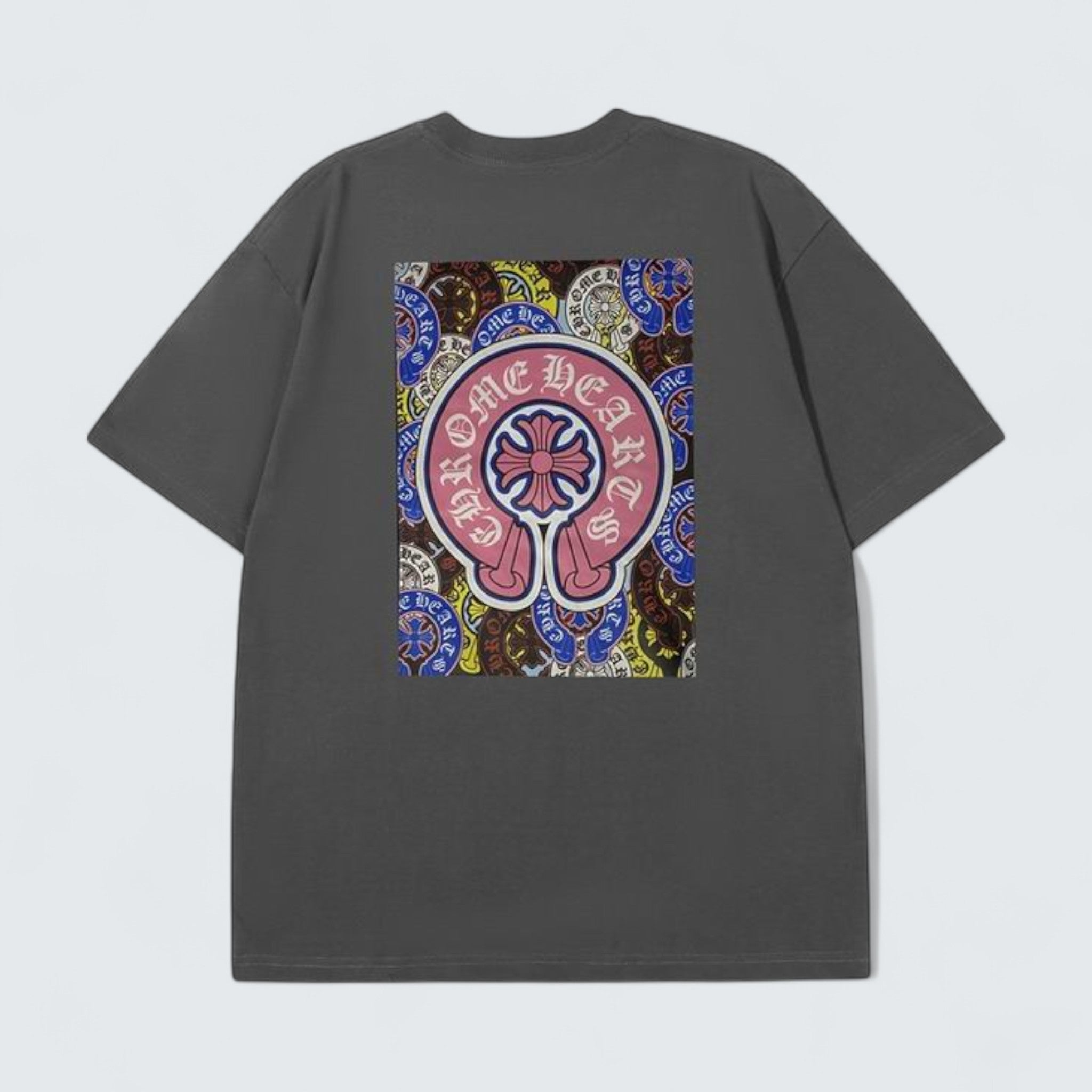 Tee with Pink Horseshoe Logo