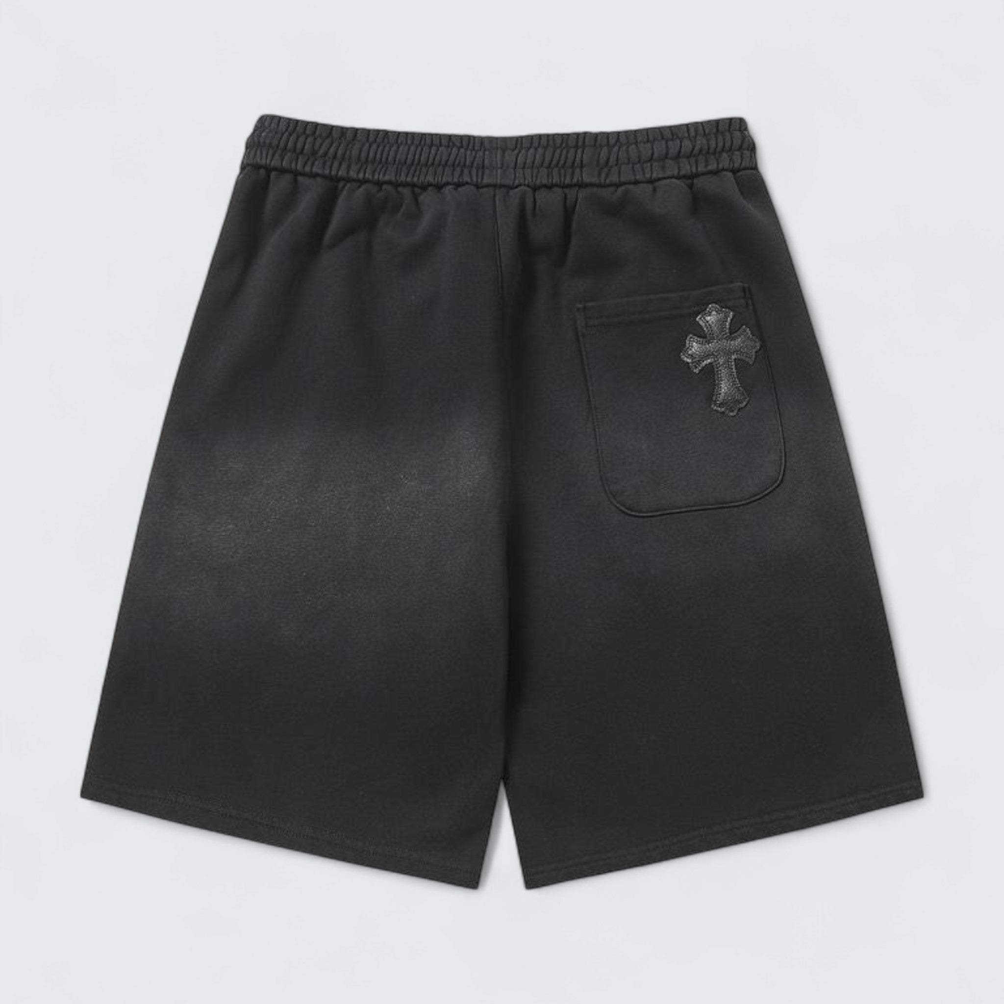 Tonal Cross Patch Shorts