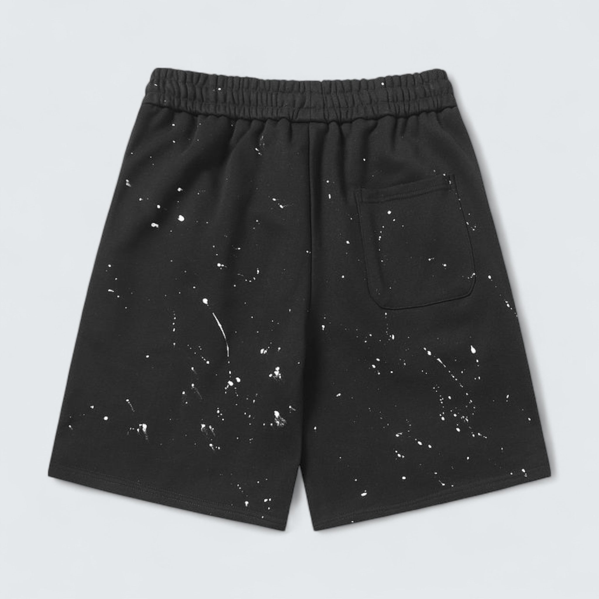 Paint-Splatter Cross Patch Shorts