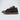 Leather Curb Sneakers 'Black with Brown Laces'