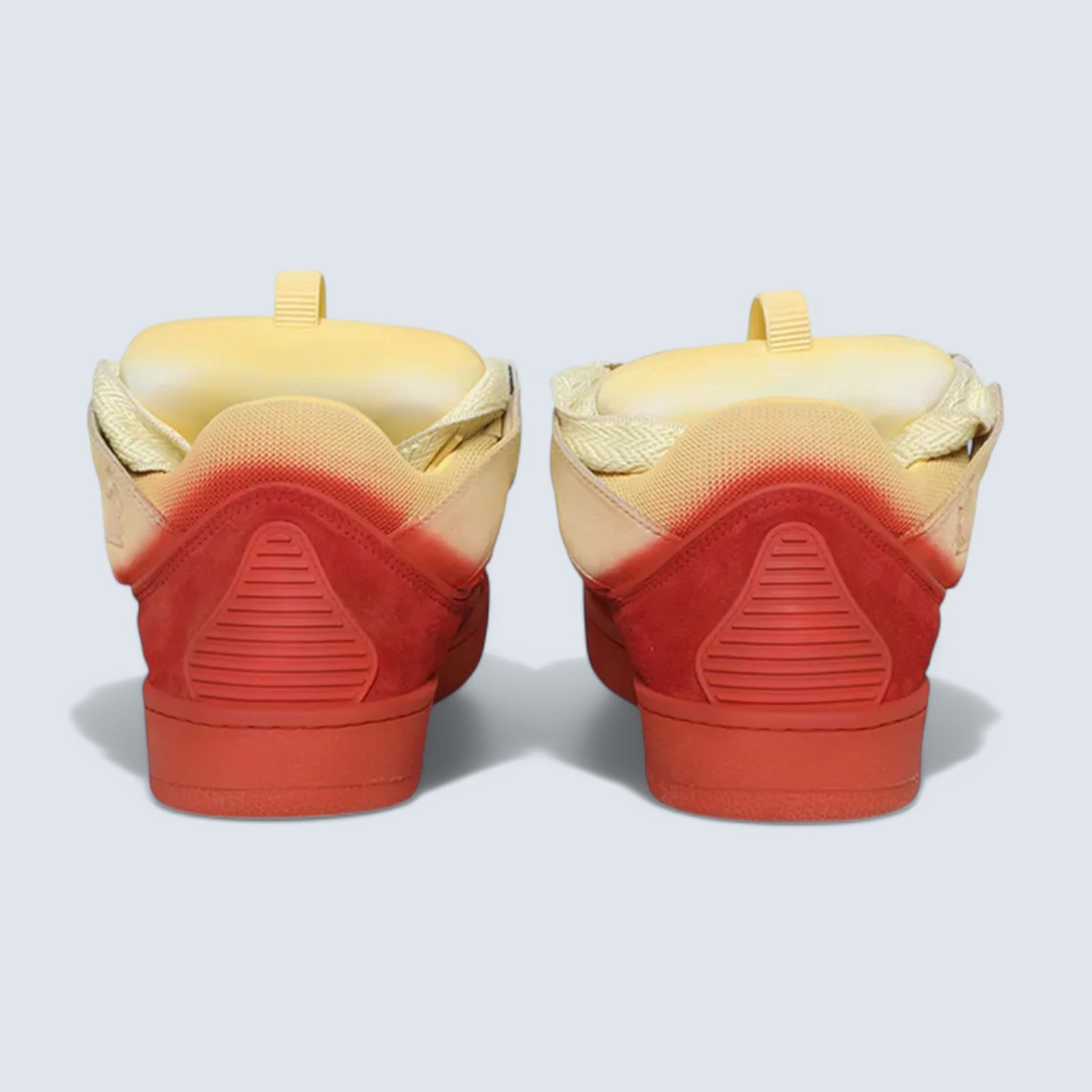 Curb Radiant Spray-Effect Sneakers 'Yellow/Red'
