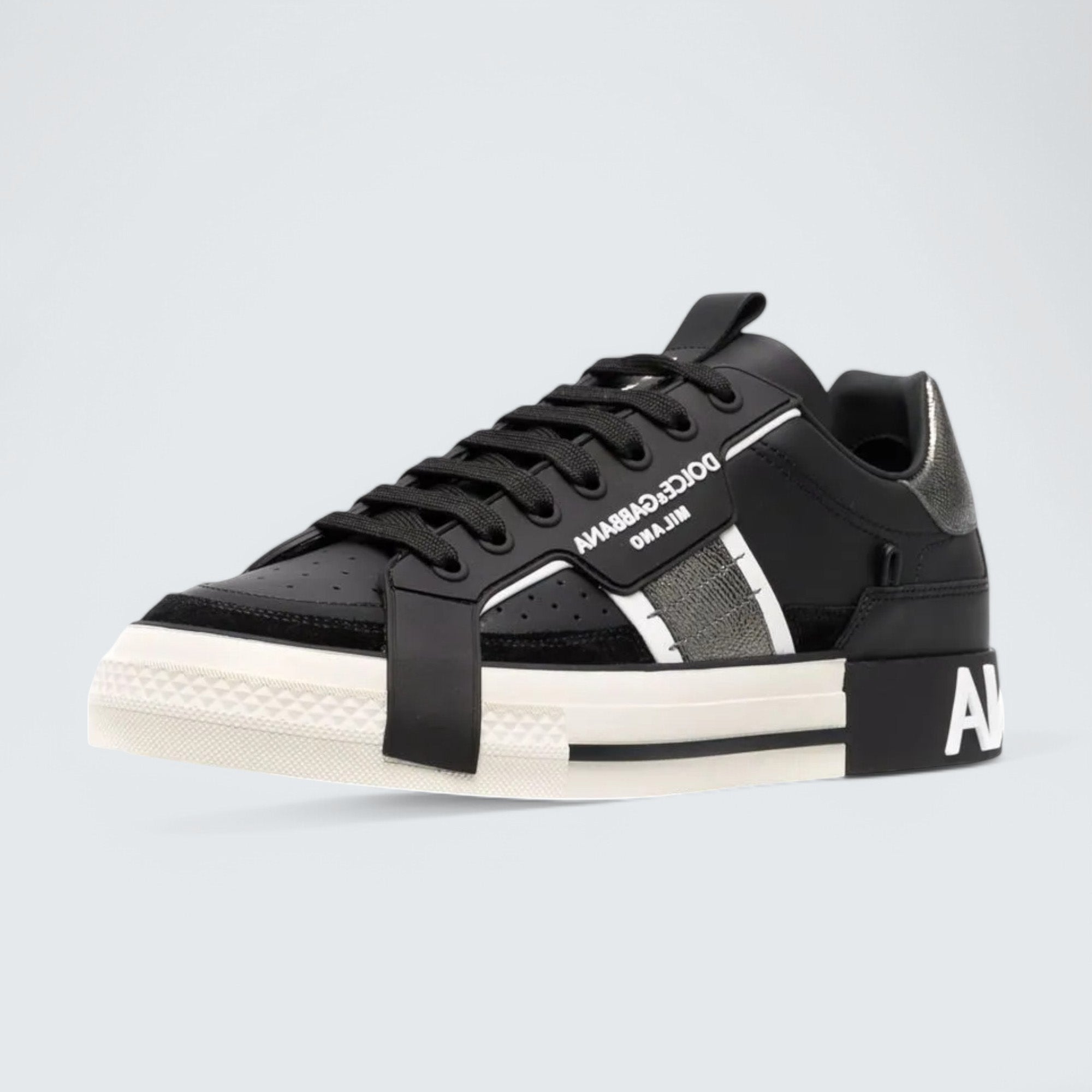 D&G 2.Zero Custom Leather Sneakers 'Black/White'