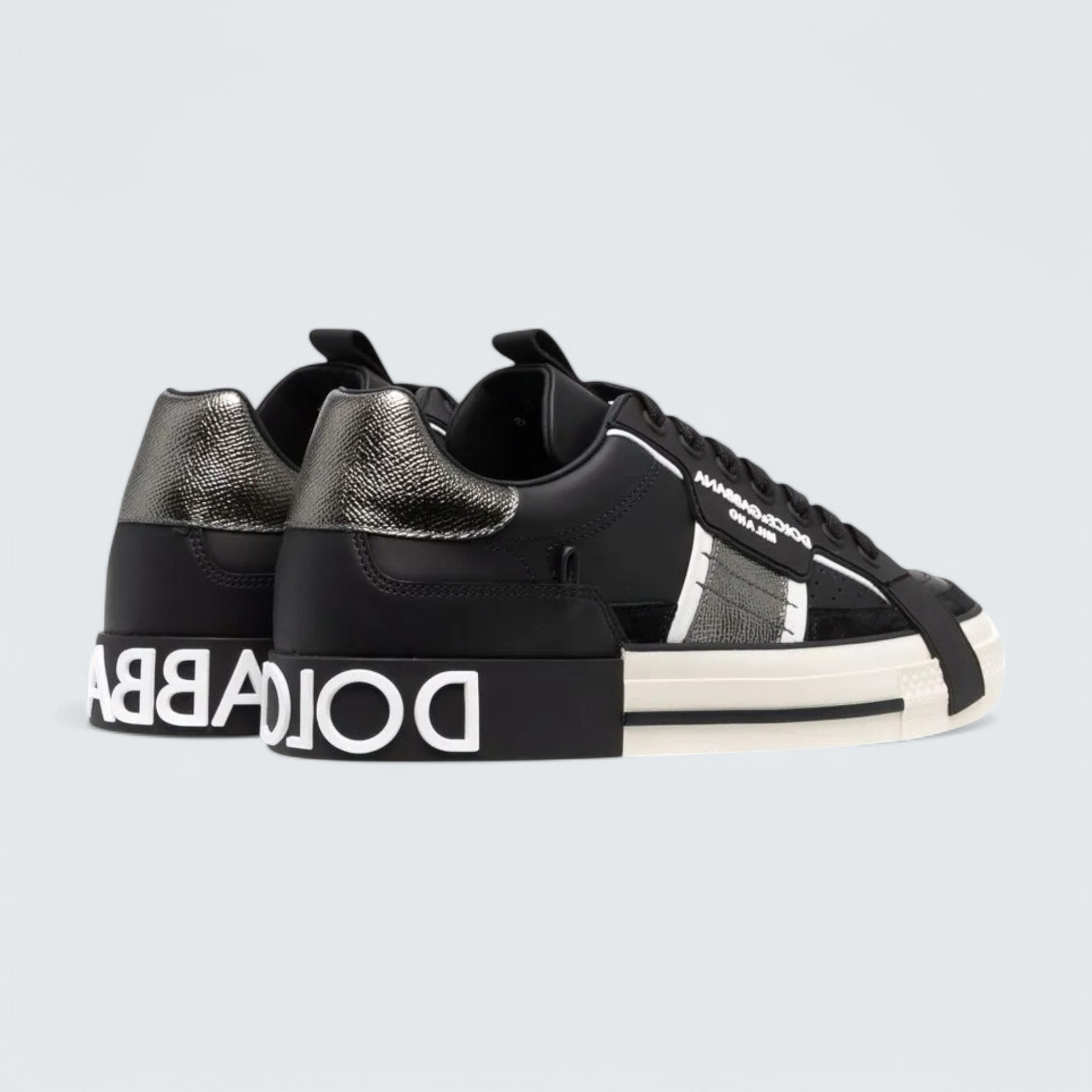 D&G 2.Zero Custom Leather Sneakers 'Black/White'