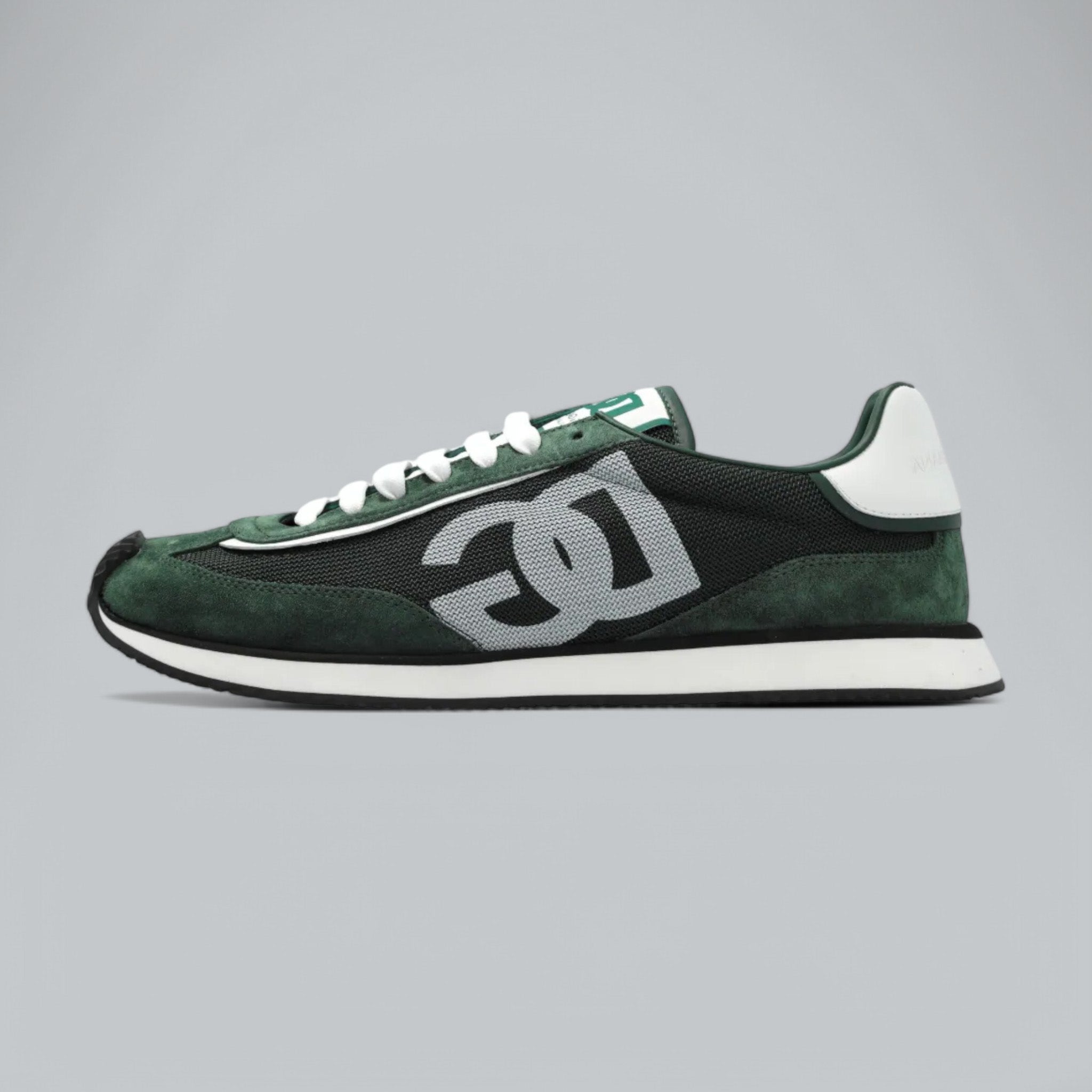 DG Cushion Low-Top Sneakers 'Forest Green White'