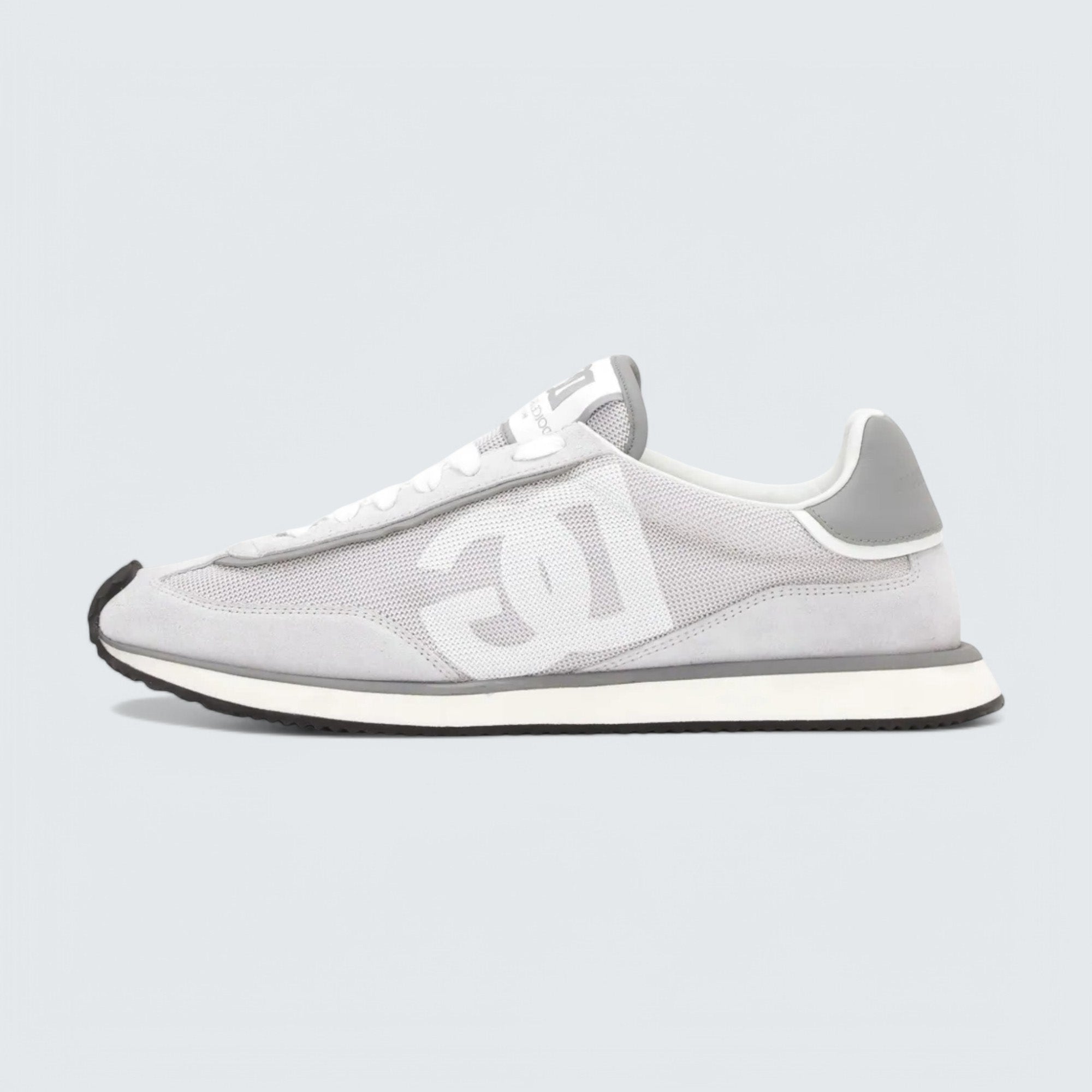 D&G Cushion Mixed-Material Sneakers 'Grey/White'