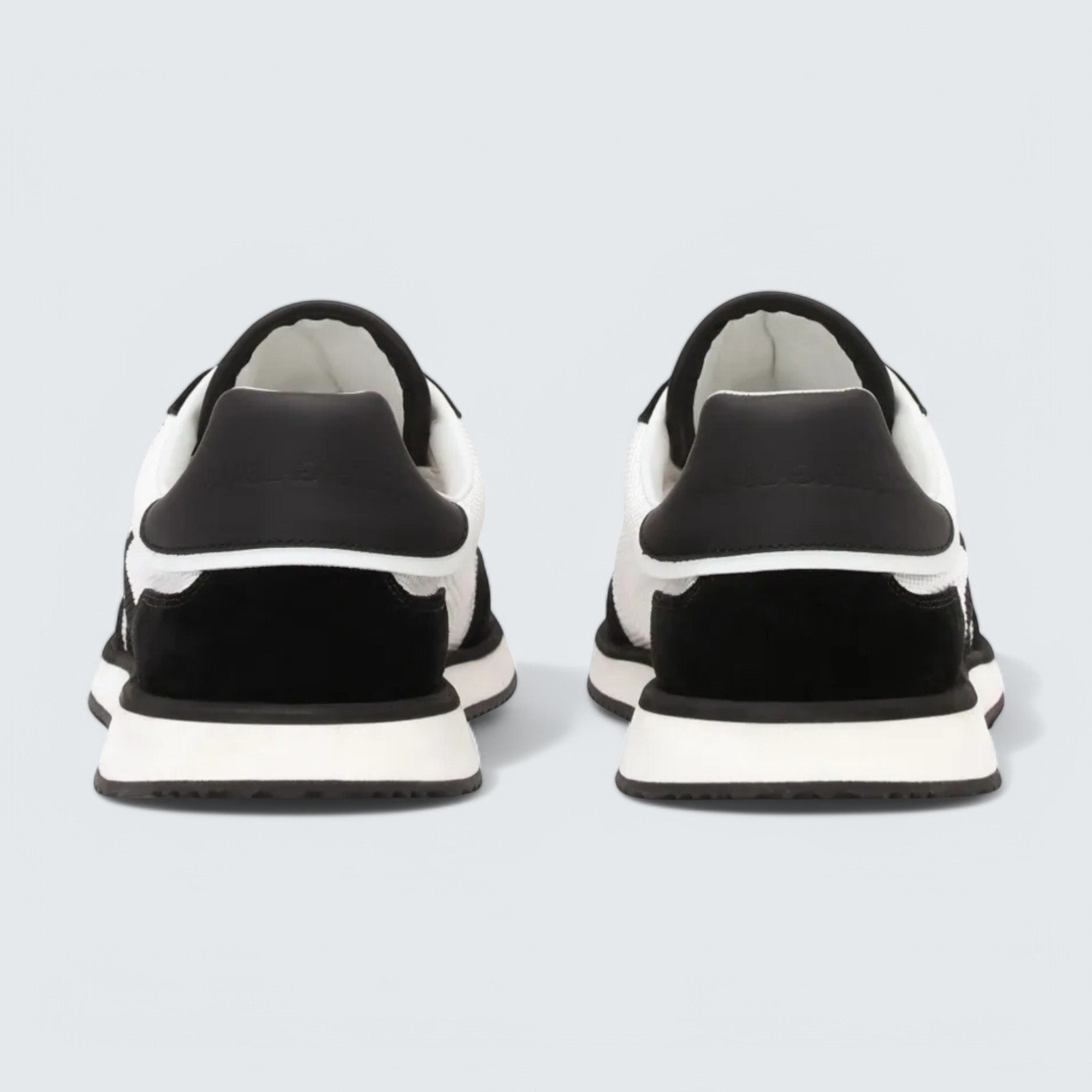 D&G Cushion Mixed-Material Sneakers 'White/Black'