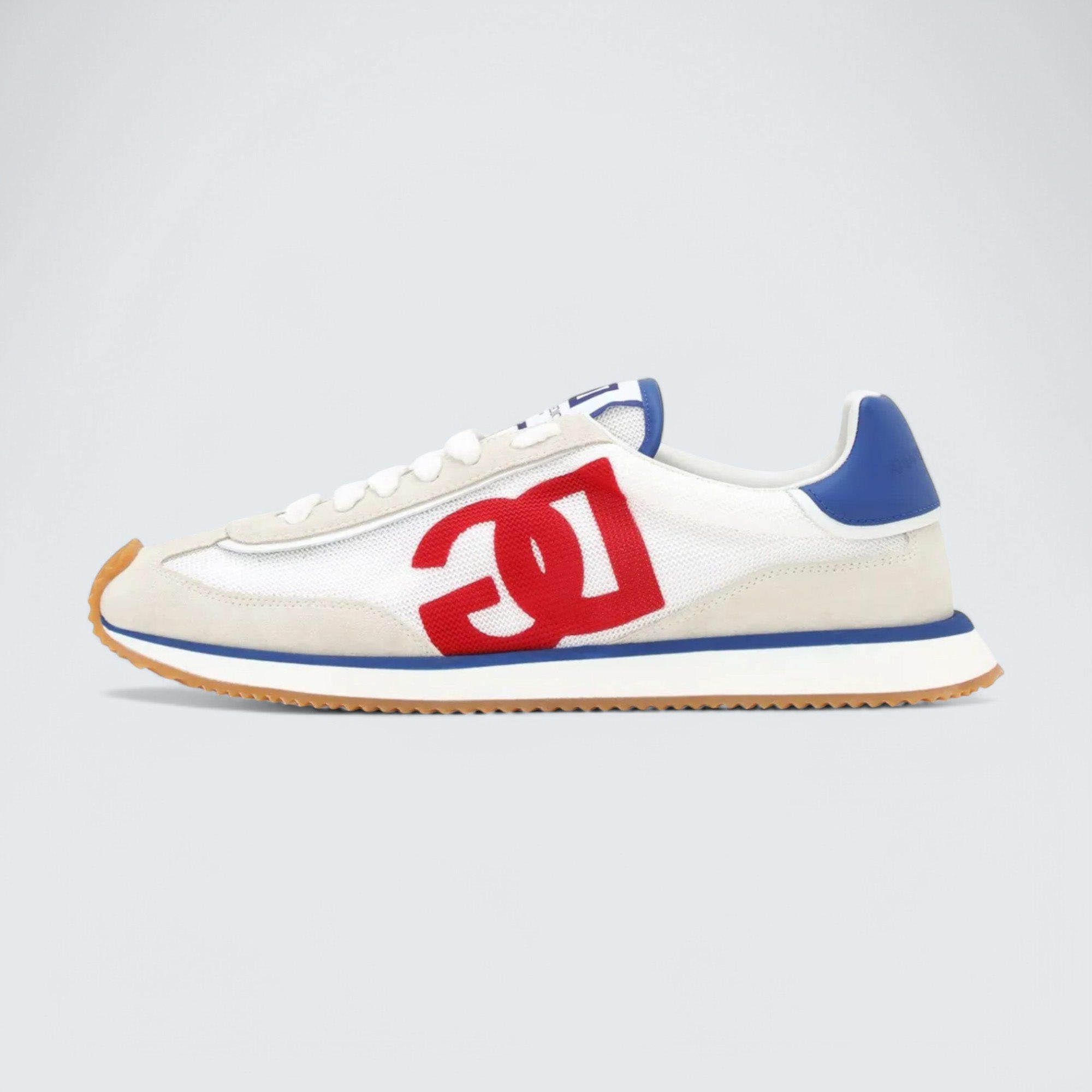 D&G Cushion Mixed-Material Sneakers 'White/Red/Blue'