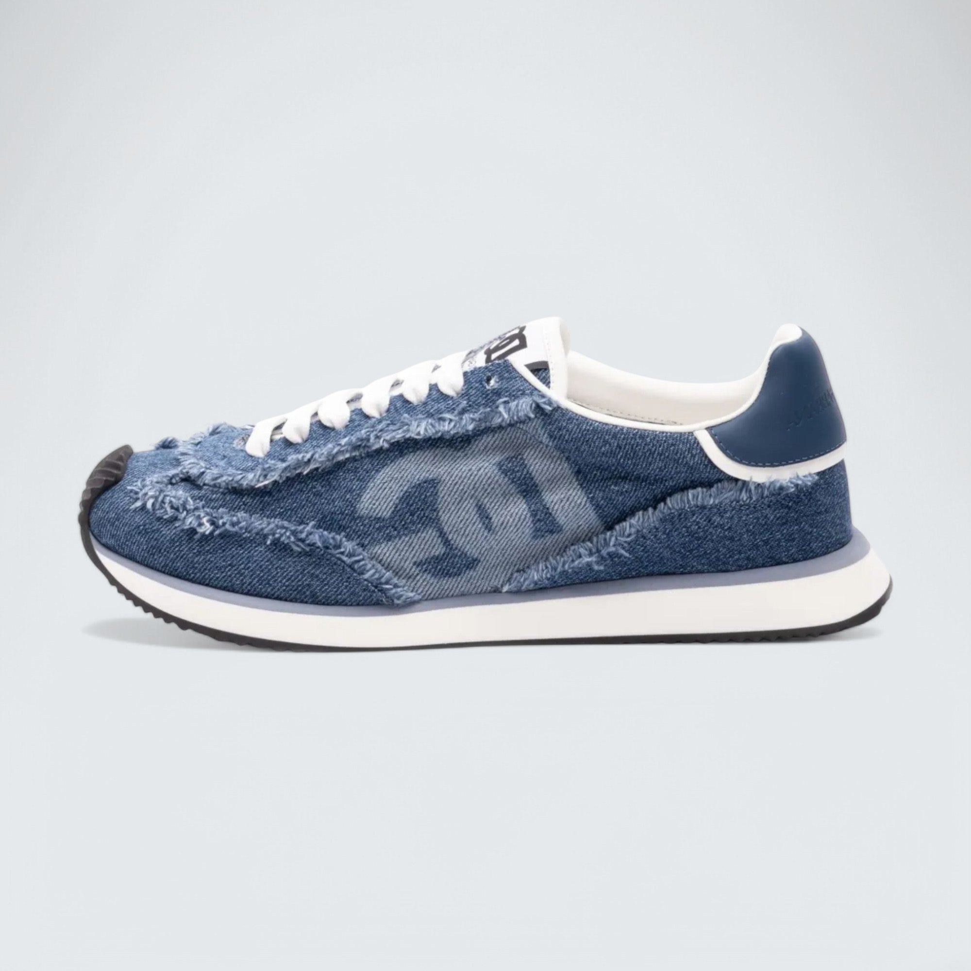D&G Cushion Mixed-Material Sneakers 'Jeans Blue'