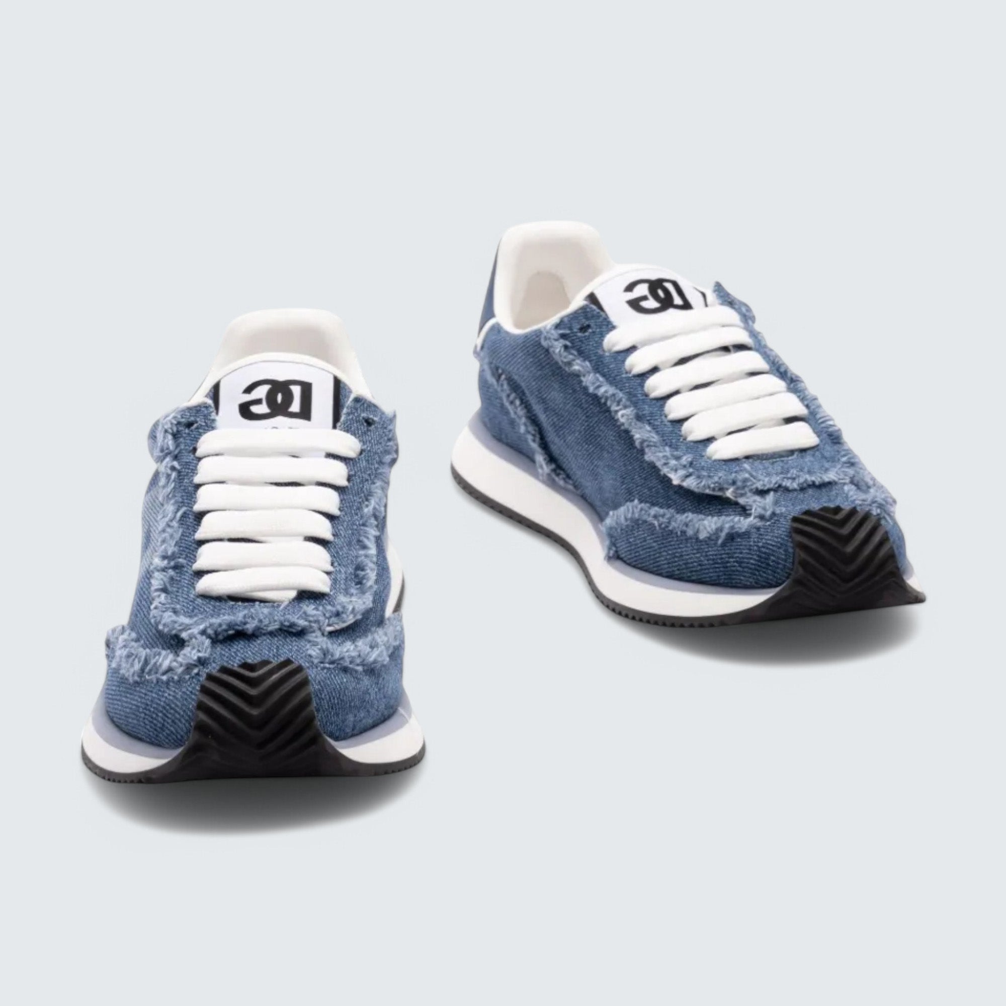 D&G Cushion Mixed-Material Sneakers 'Jeans Blue'