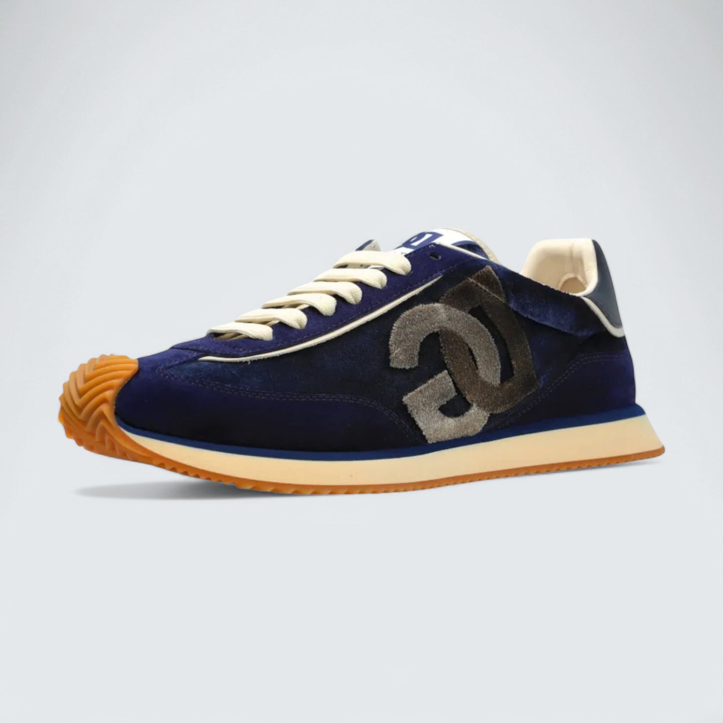 D&G Cushion Mixed-Material Sneakers 'Navy Blue'