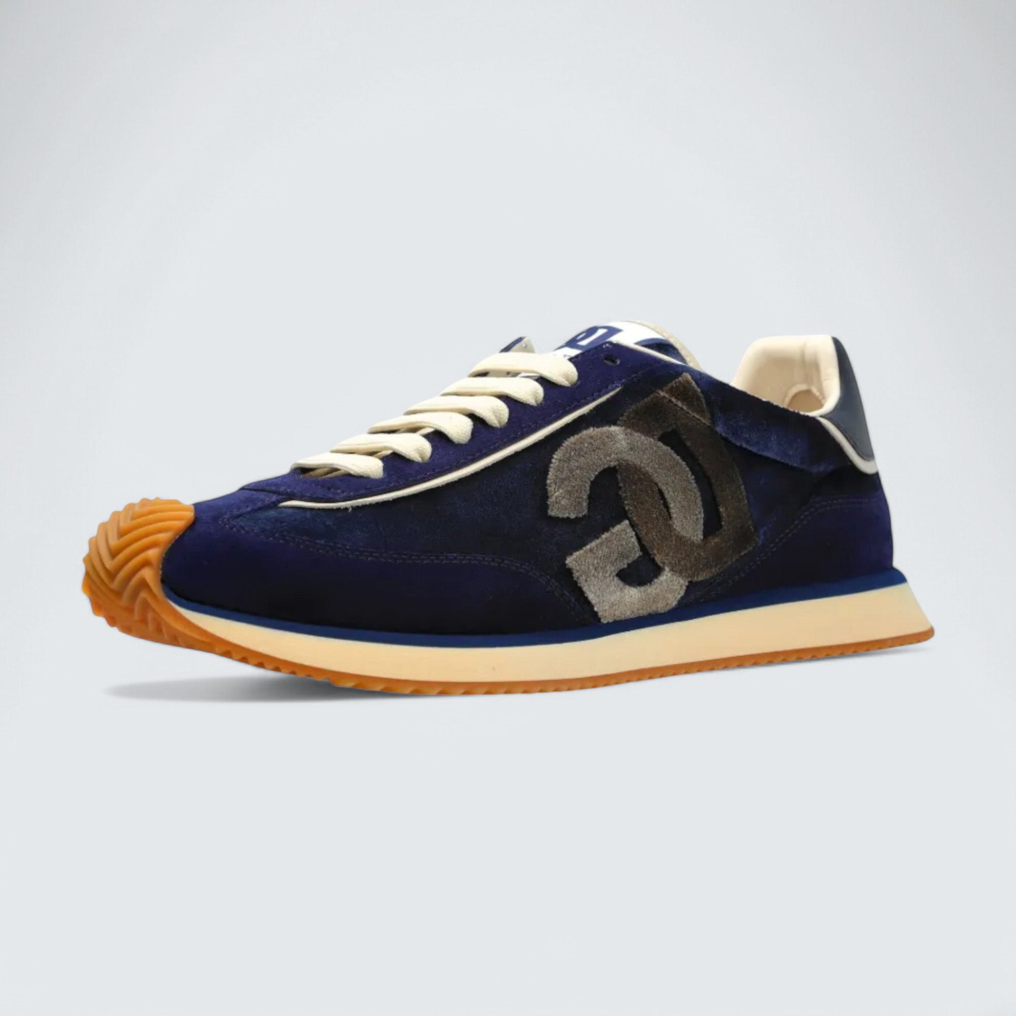 D&G Cushion Mixed-Material Sneakers 'Navy Blue'