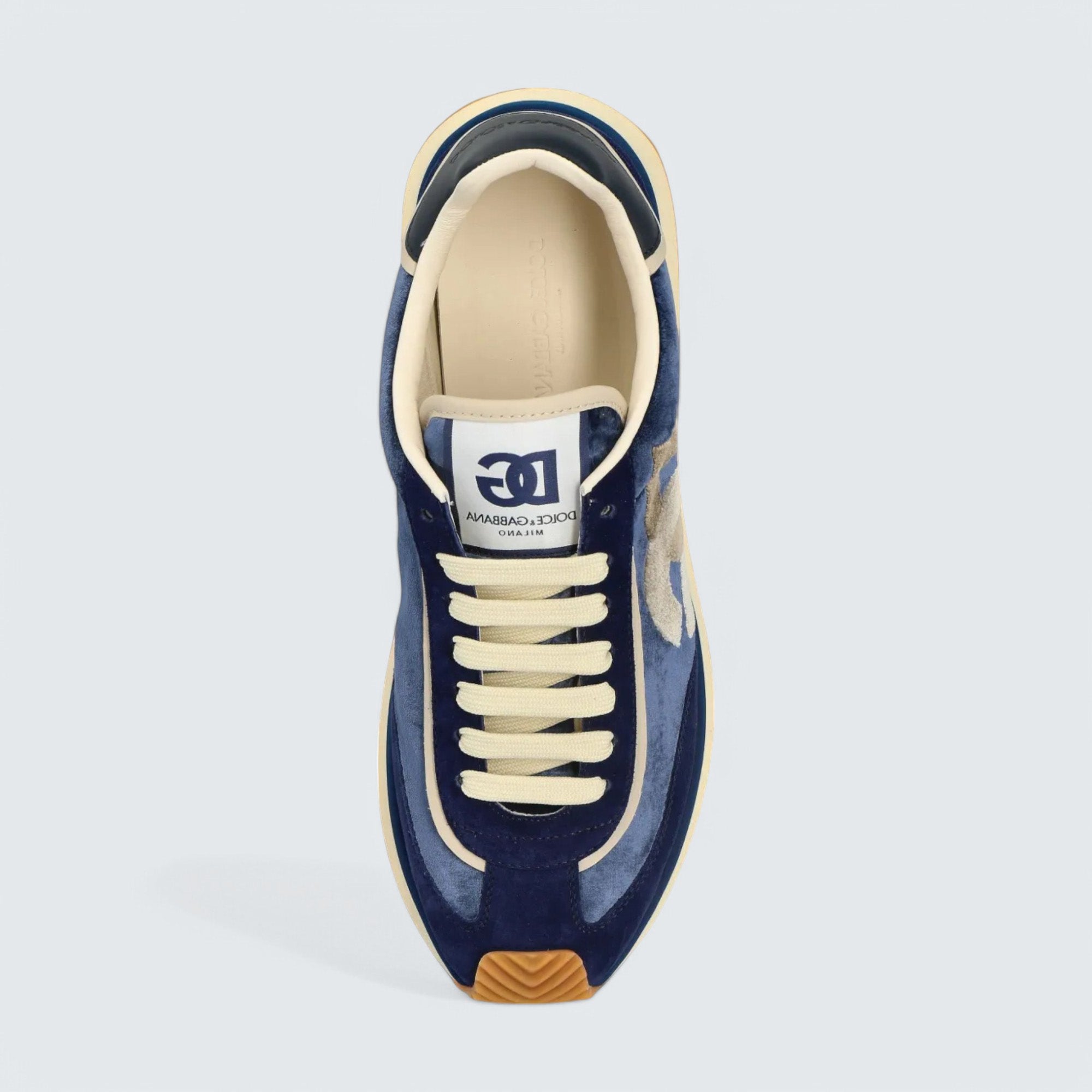 D&G Cushion Mixed-Material Sneakers 'Navy Blue'