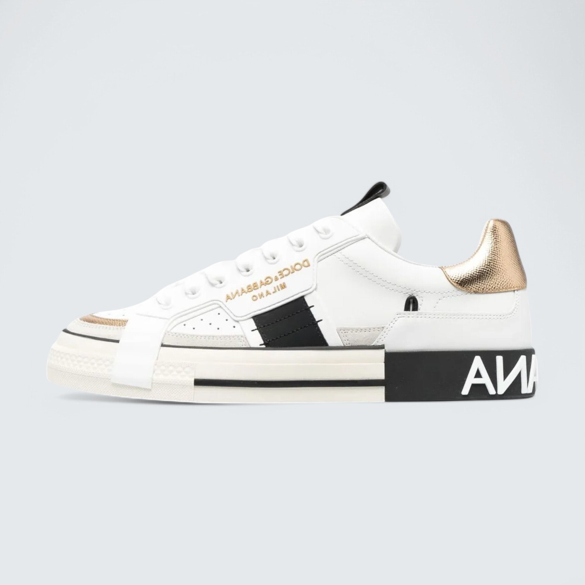 D&G Custom 2.Zero Low-Top Sneakers 'White/Light Gold'