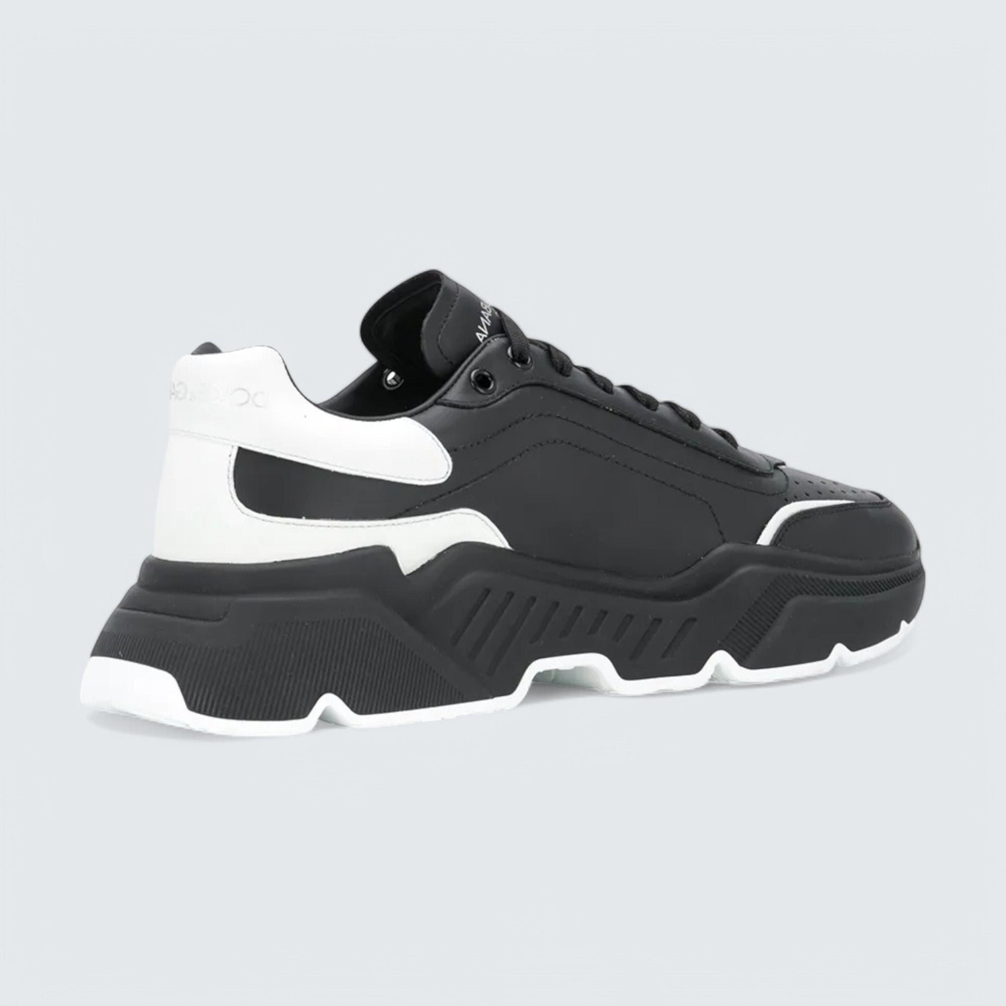 D&G Daymaster Leather Sneakers 'Black/White'
