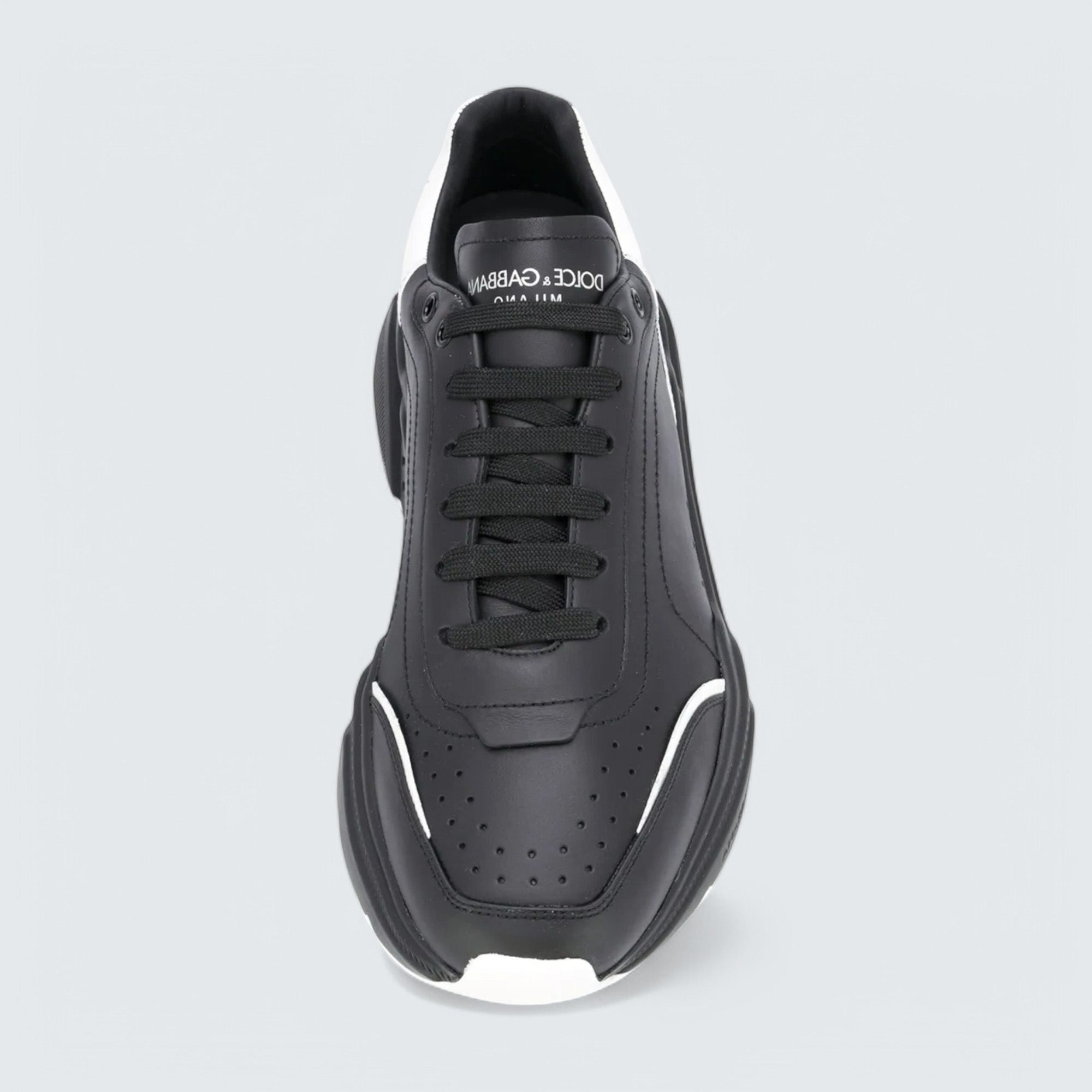 D&G Daymaster Leather Sneakers 'Black/White'