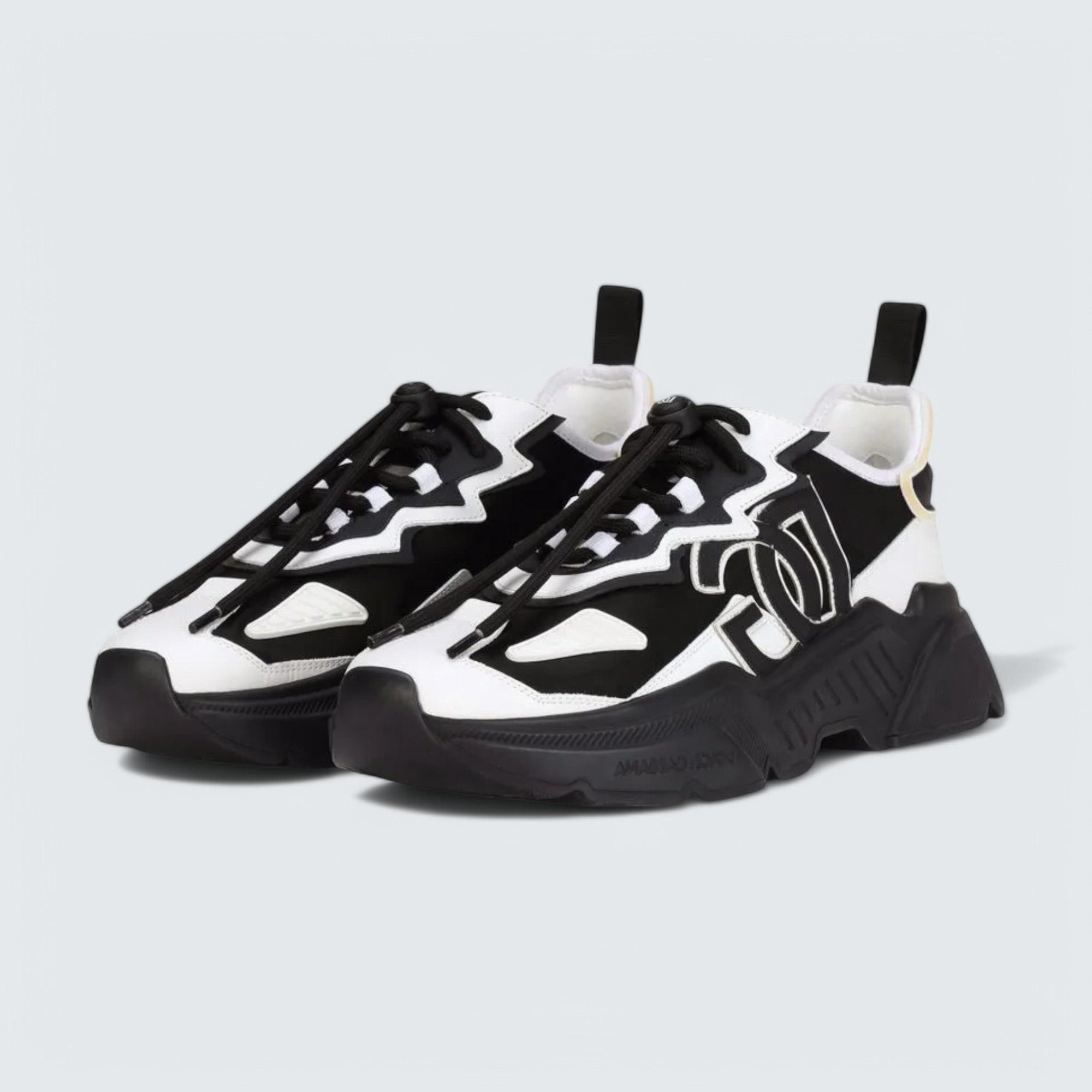 D&G Daymaster Low-Top Sneakers 'Black/White'