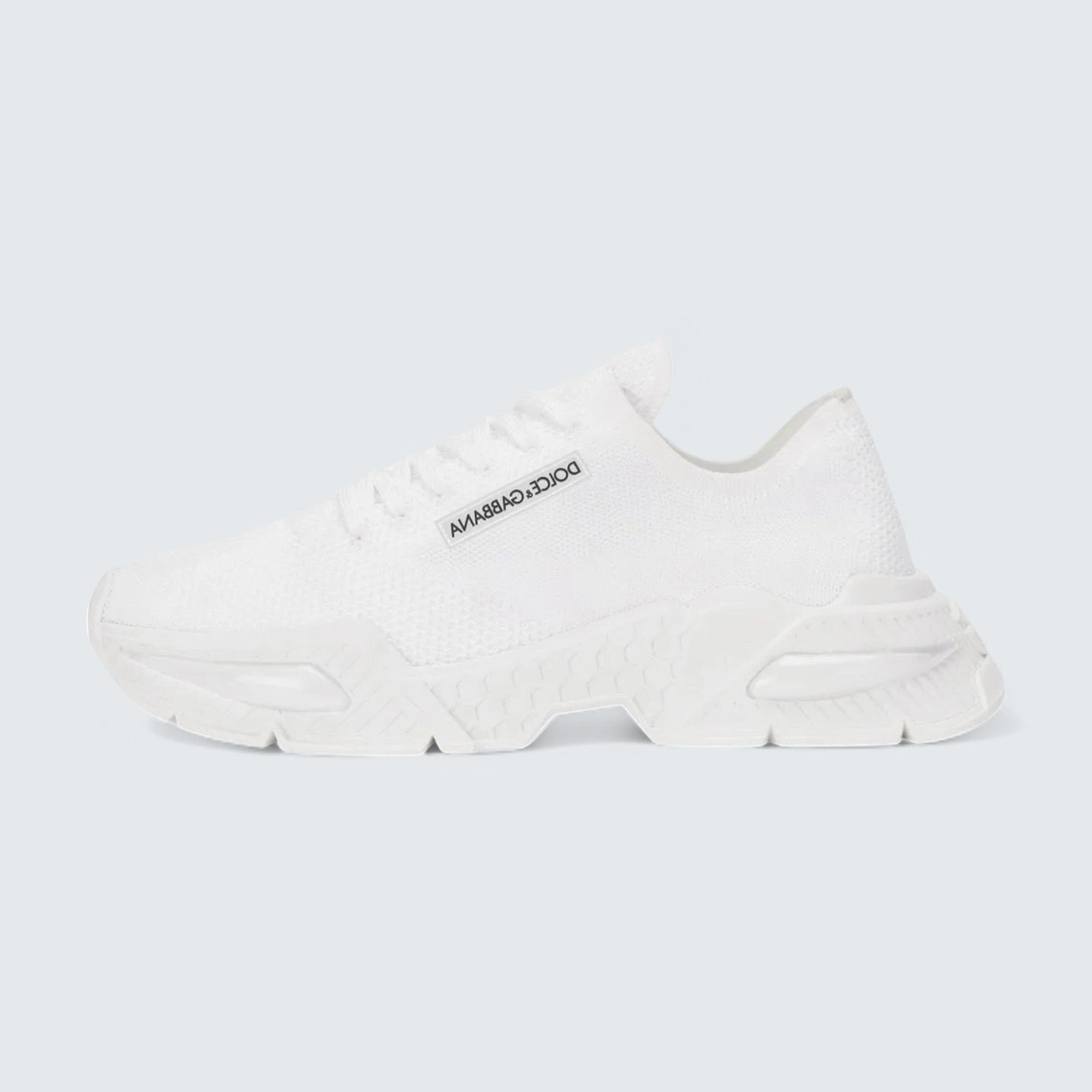 D&G Daymaster Stretch-Knit Sneakers 'White'