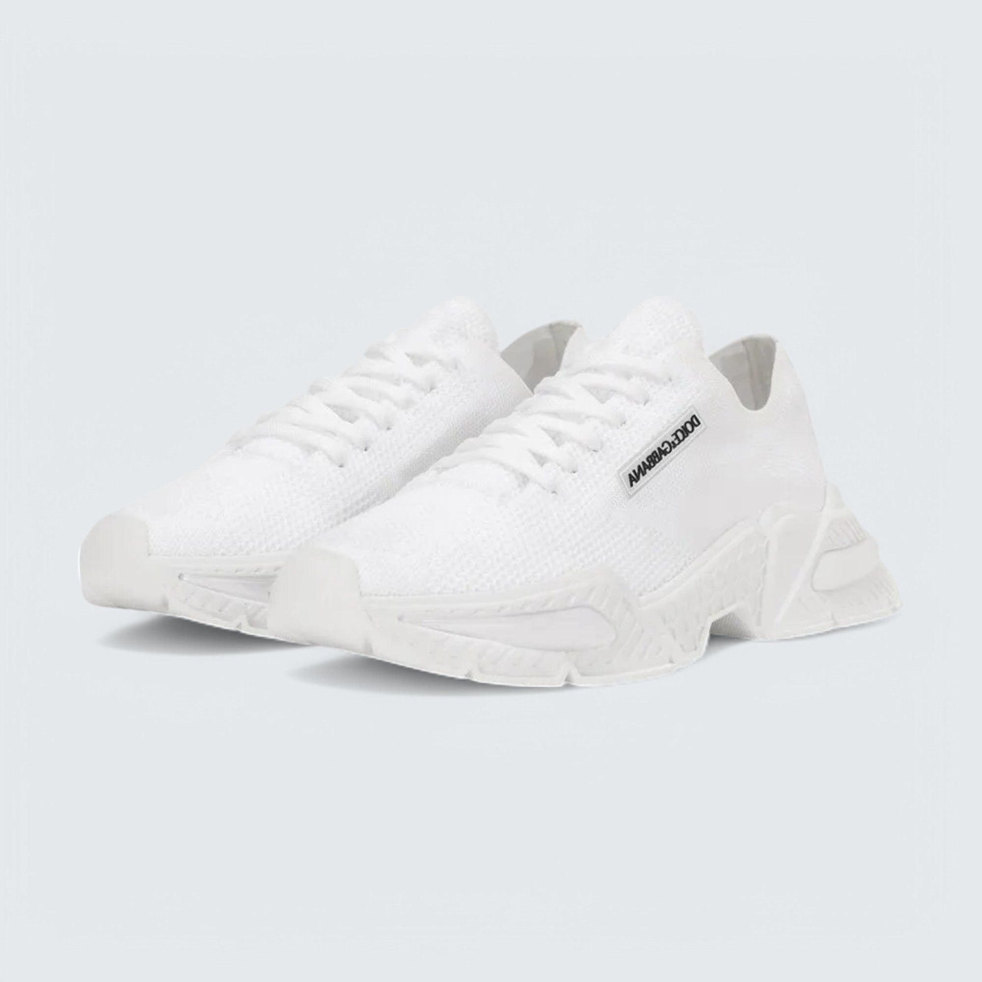 D&G Daymaster Stretch-Knit Sneakers 'White'