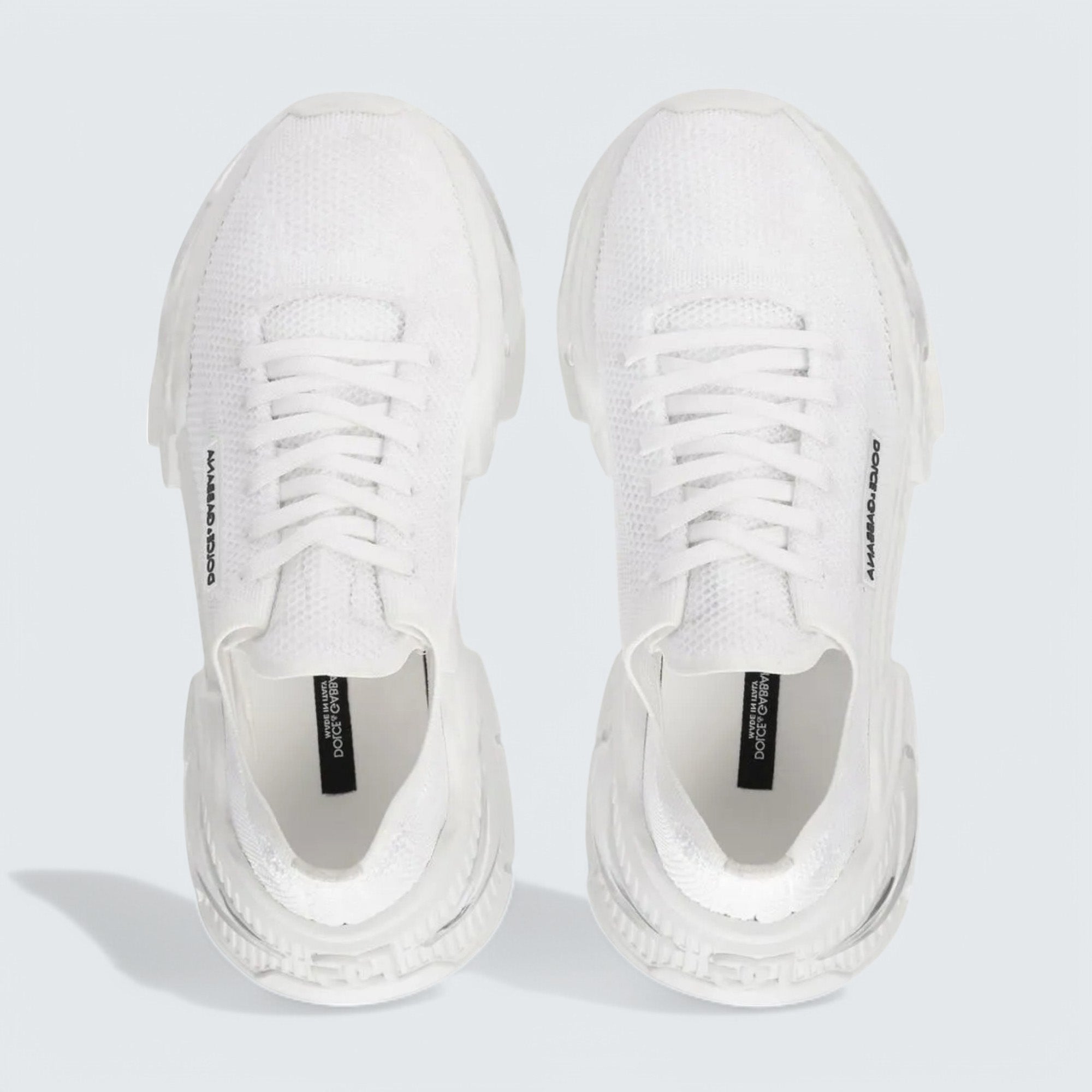 D&G Daymaster Stretch-Knit Sneakers 'White'