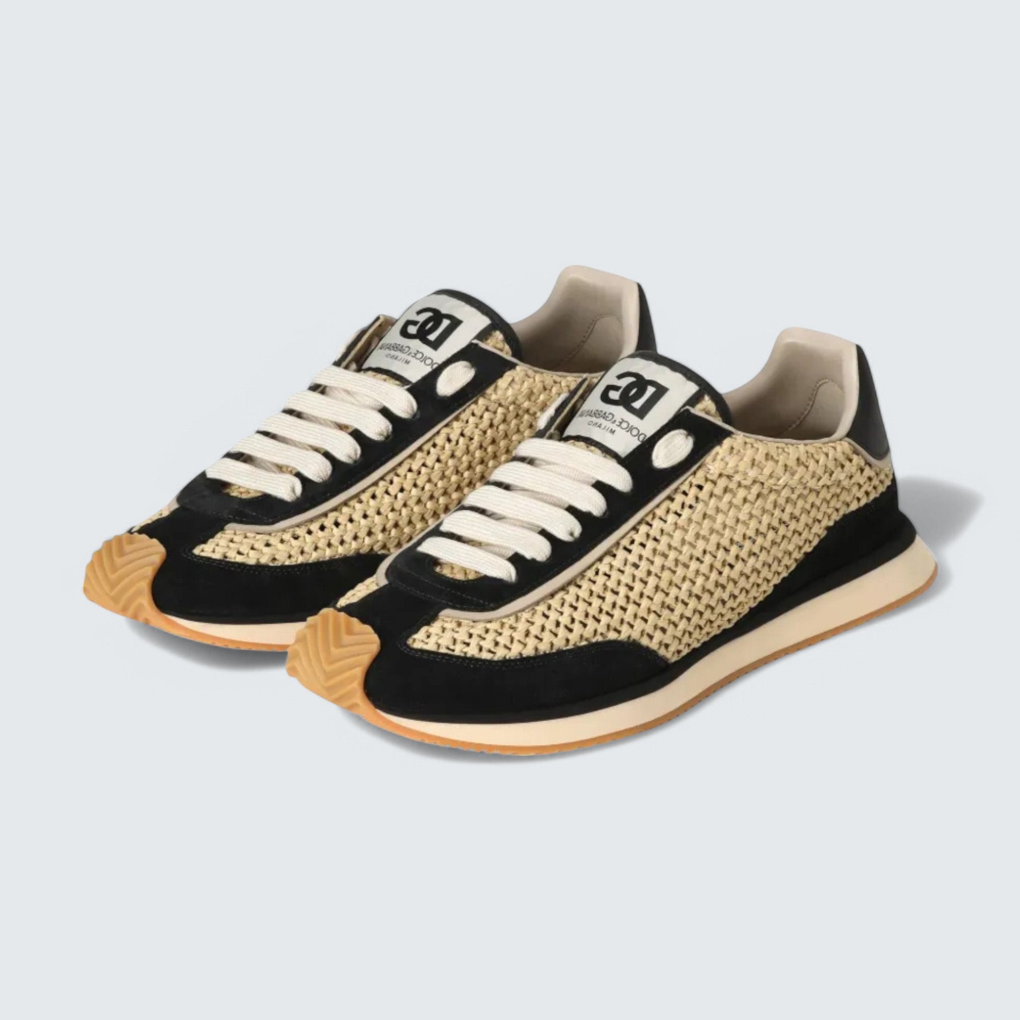 D&G Interwoven Sneakers 'Light Beige'